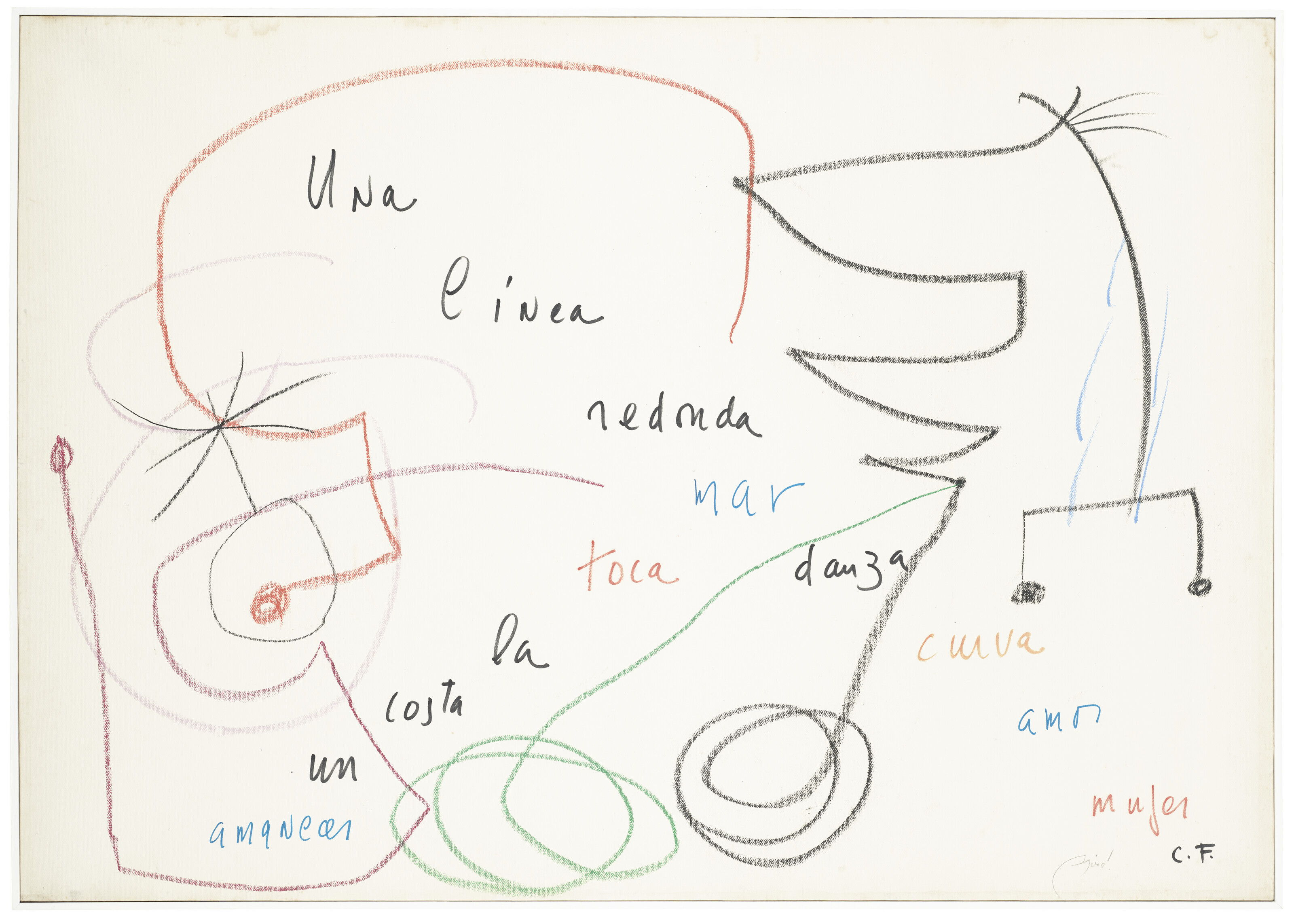 Joan Miró — Иллюстрация к поэме, изображение 2