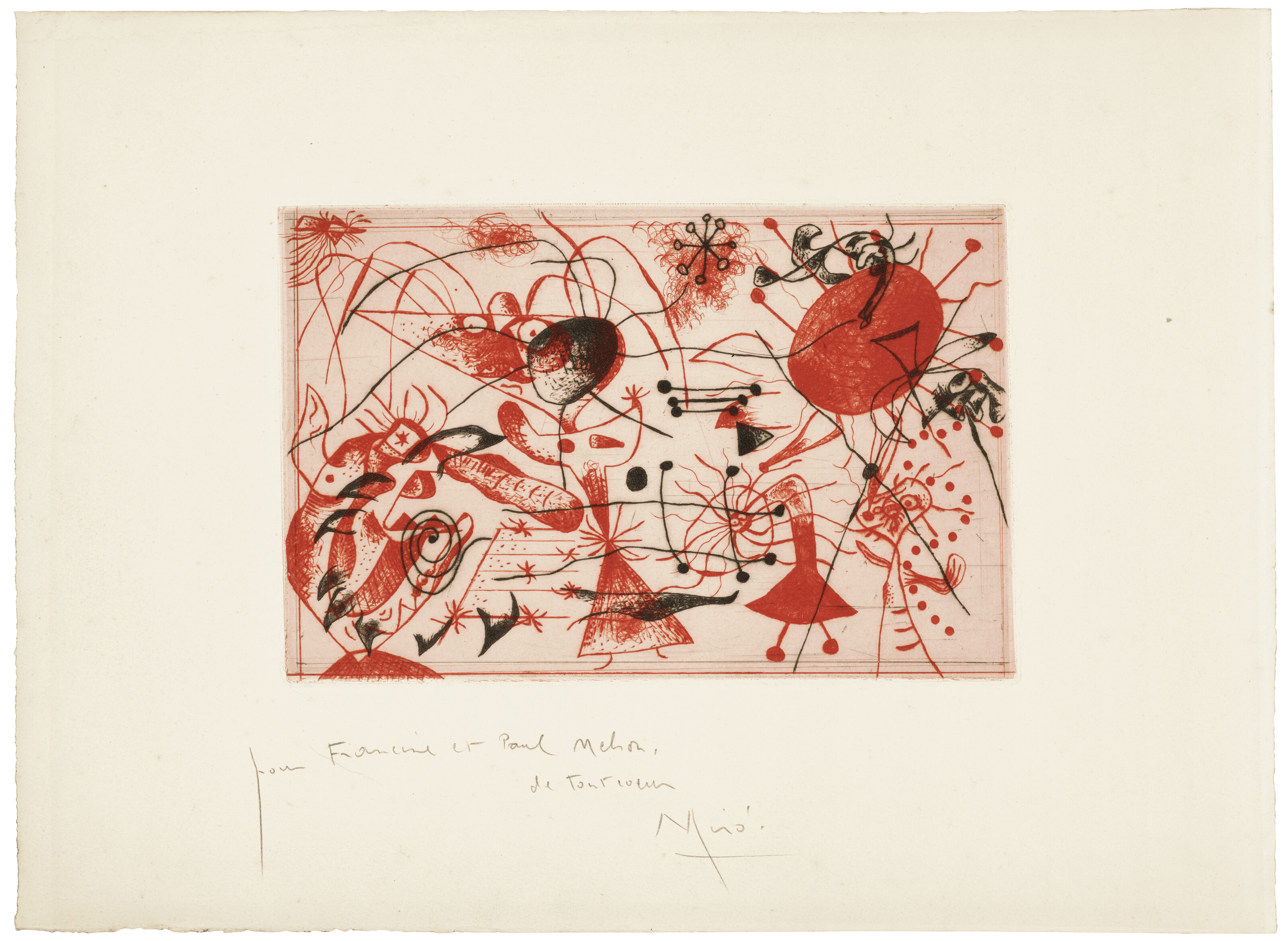 Joan Miró — Черный цвет и румяна: одна тарелка