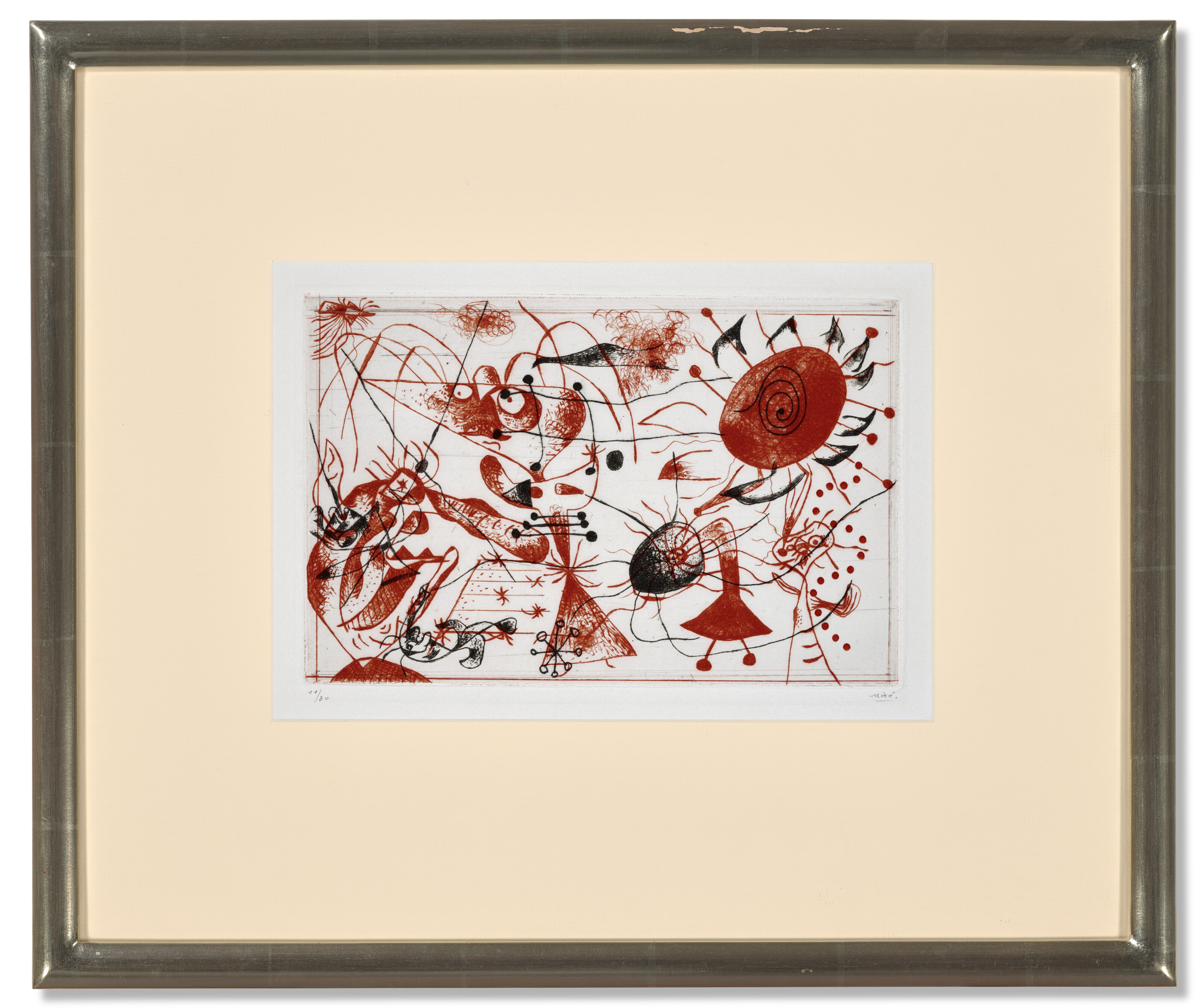 Joan Miró — Одна тарелка от: Série noire et rouge, изображение 2