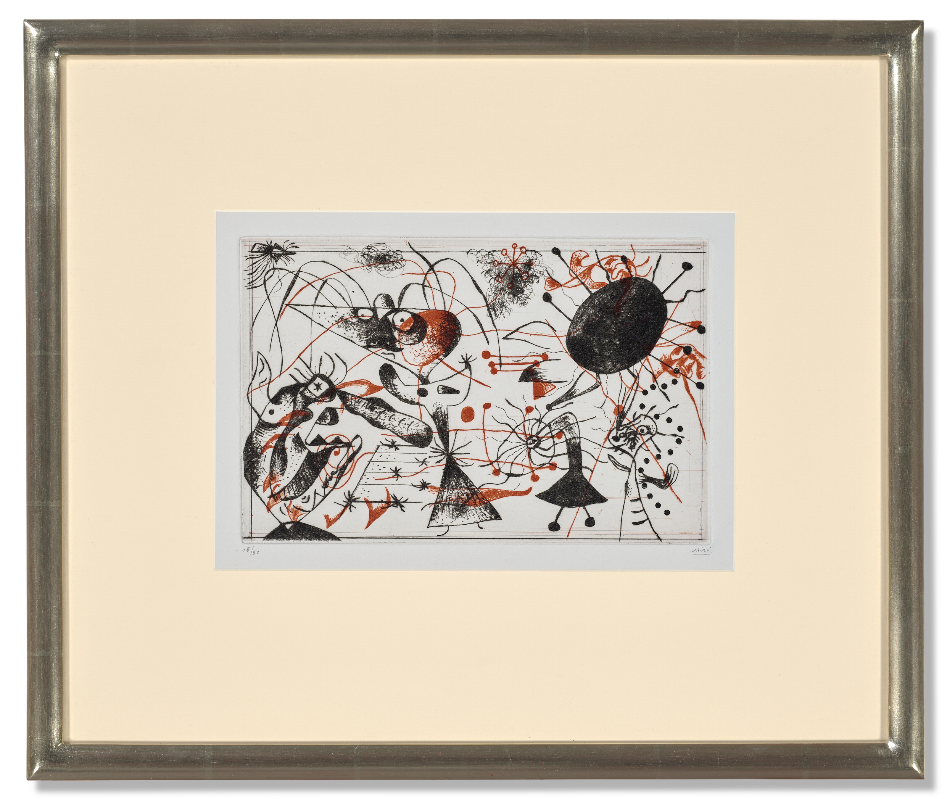 Joan Miró — Одна тарелка от: Série noire et rouge, изображение 2