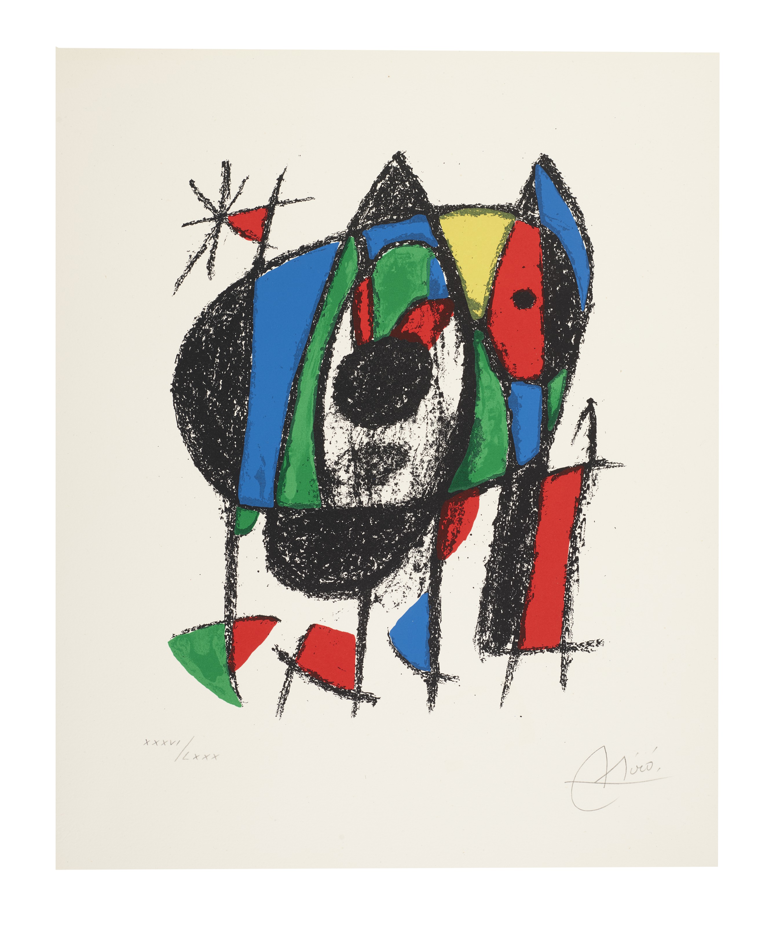 Joan Miró — Литографии Жоана Миро II : четыре пластины, изображение 2