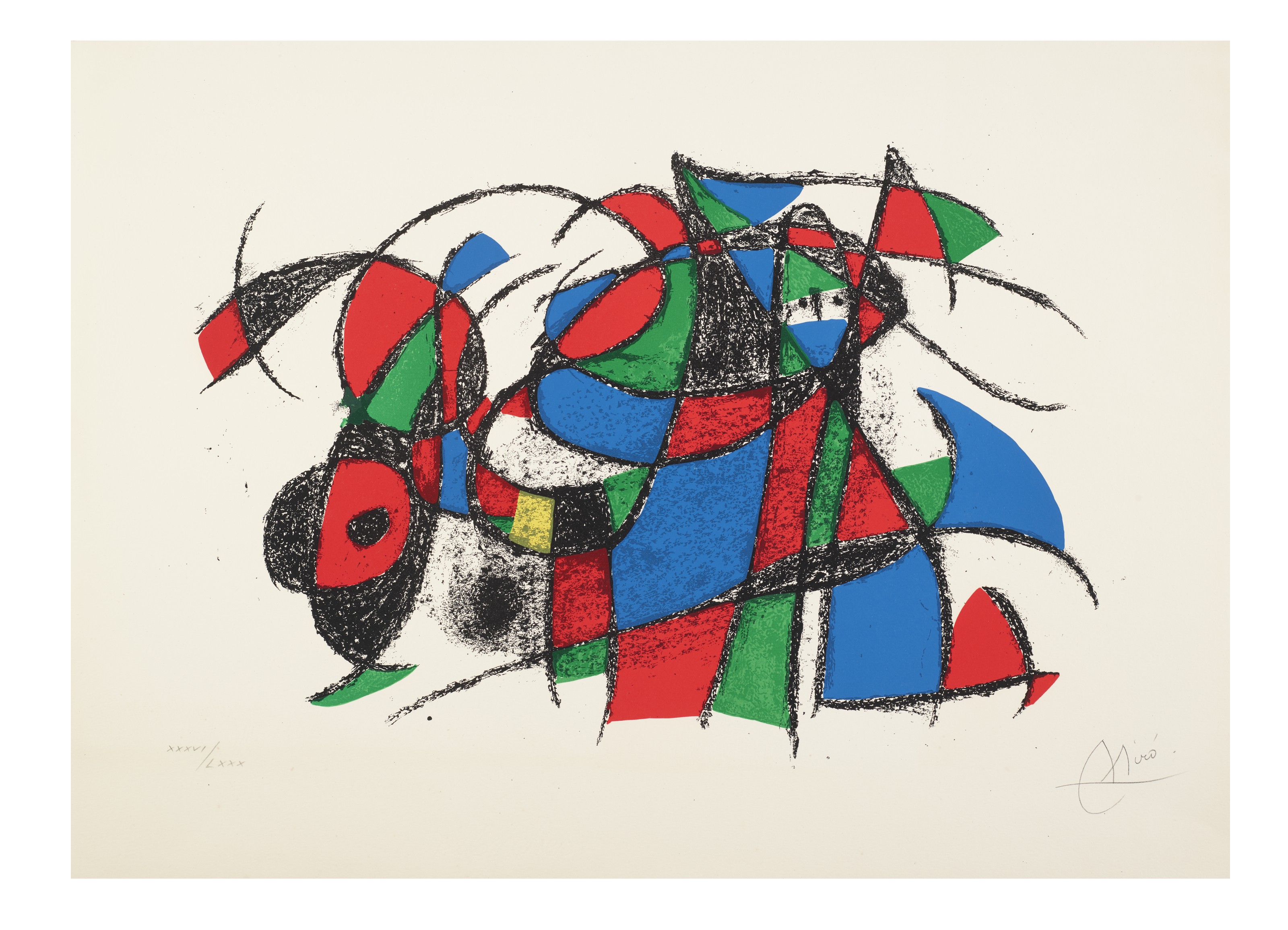 Joan Miró — Литографии Жоана Миро II : четыре пластины, изображение 4