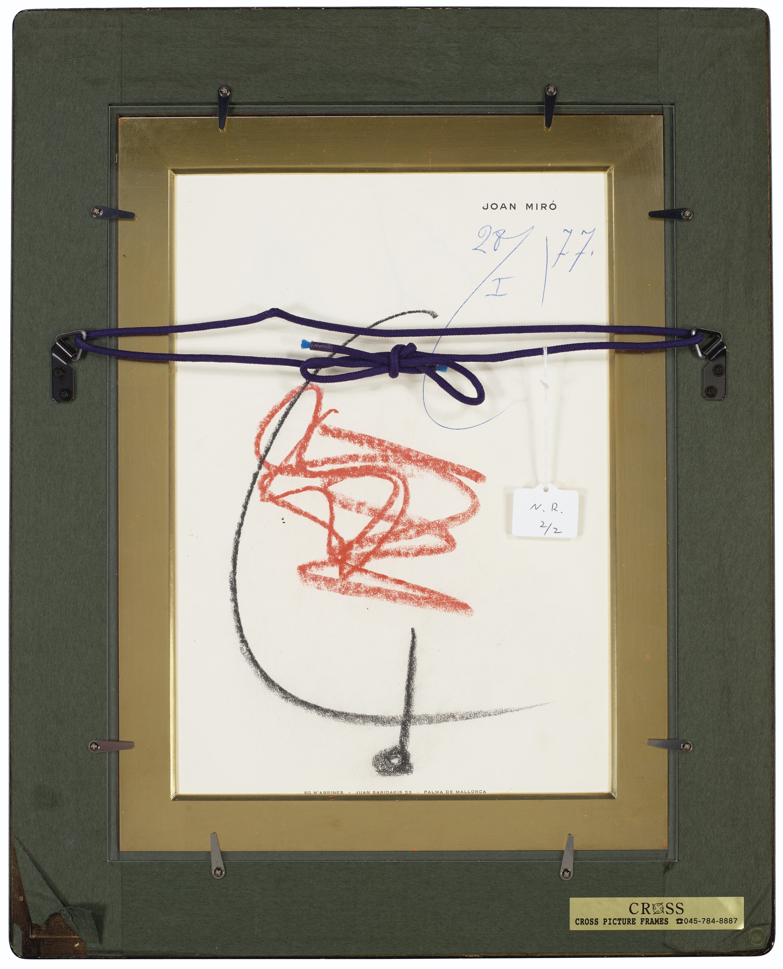 Joan Miró — Без титра ( спереди и сзади ), изображение 3