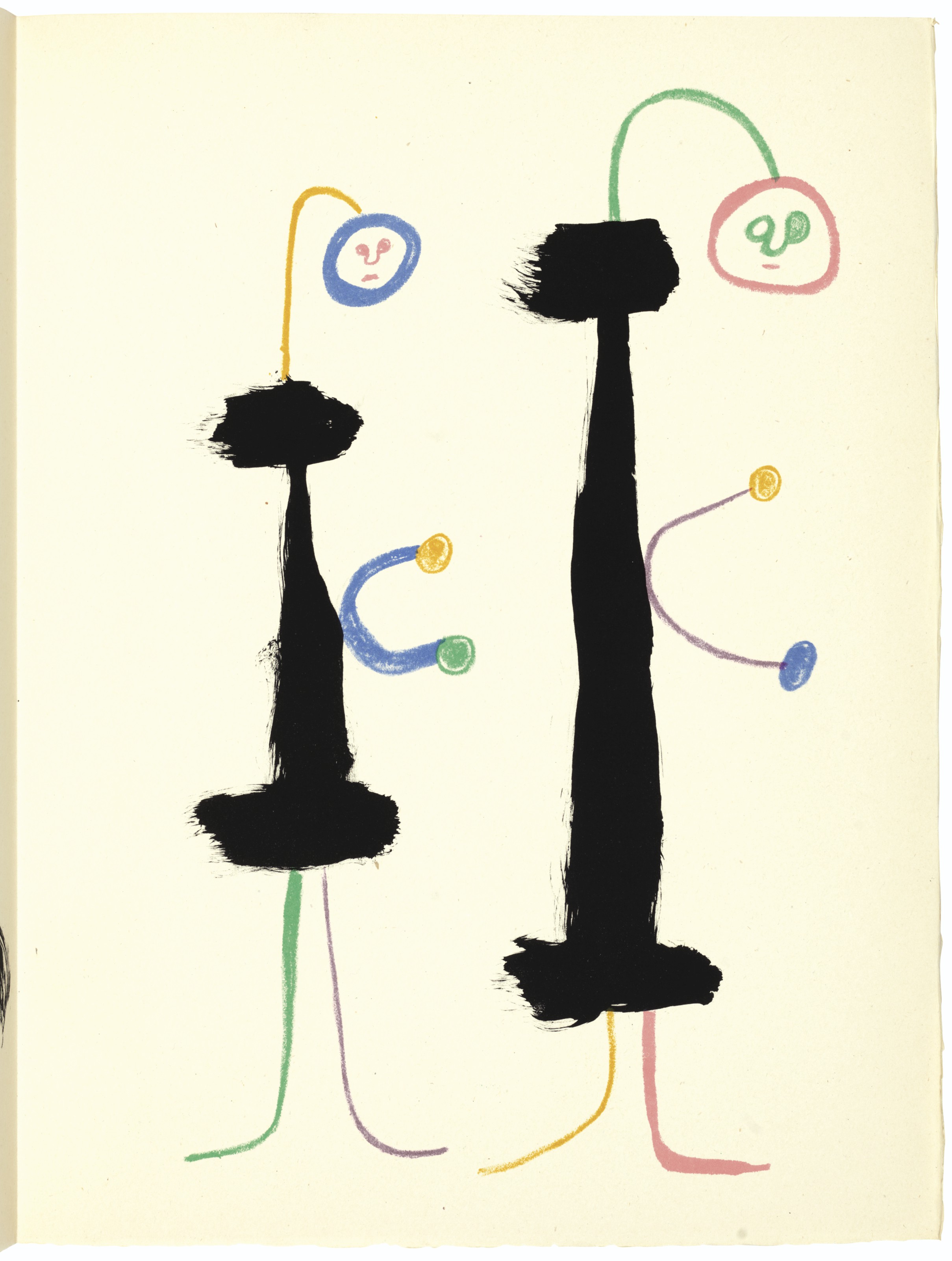 Joan Miró — Тристан Тцара, Министр внутренних дел, главный редактор, Париж, 1950, изображение 2
