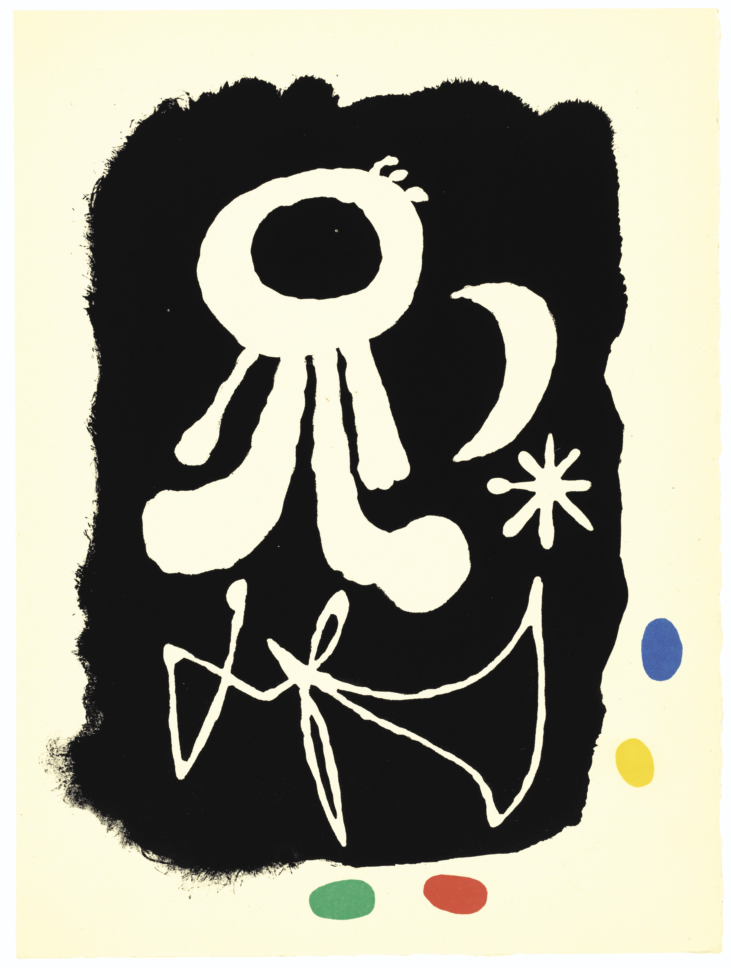 Joan Miró — Тристан Тцара, Министр внутренних дел, главный редактор, Париж, 1950, изображение 4
