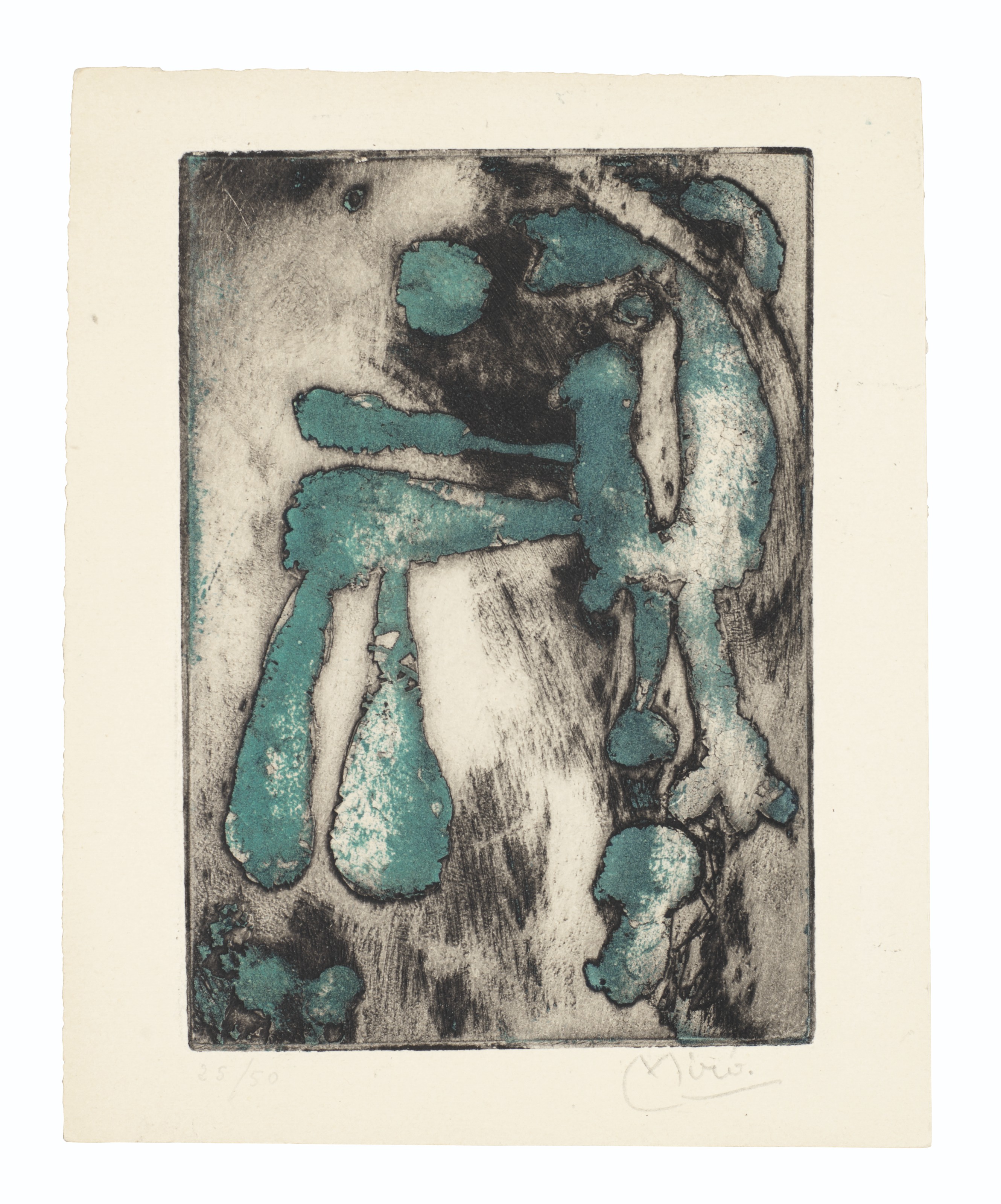 Joan Miró — Вечер любви 1951 года: шесть тарелок, изображение 6