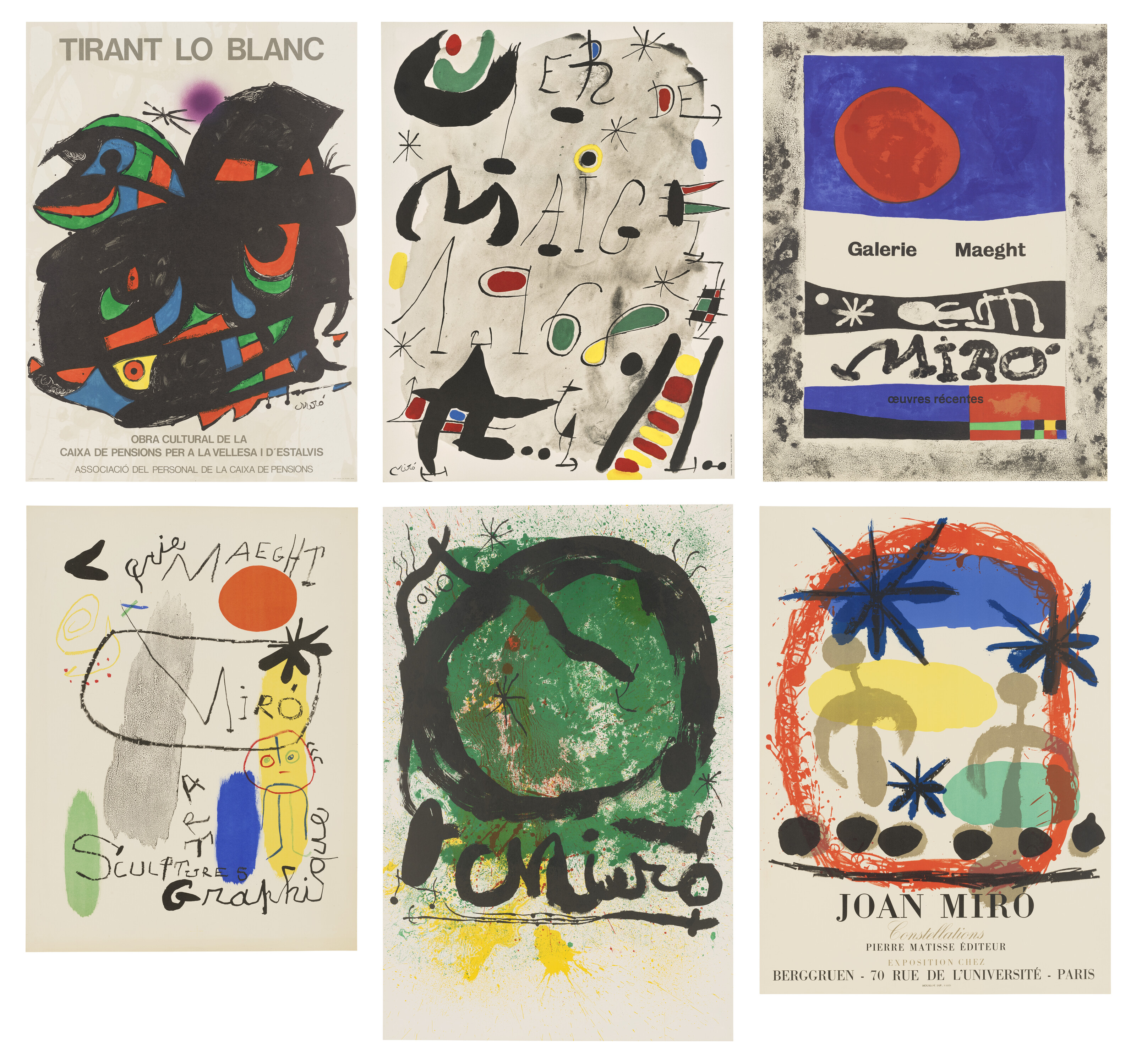Joan Miró — Коллекция из пятнадцати выставочных плакатов