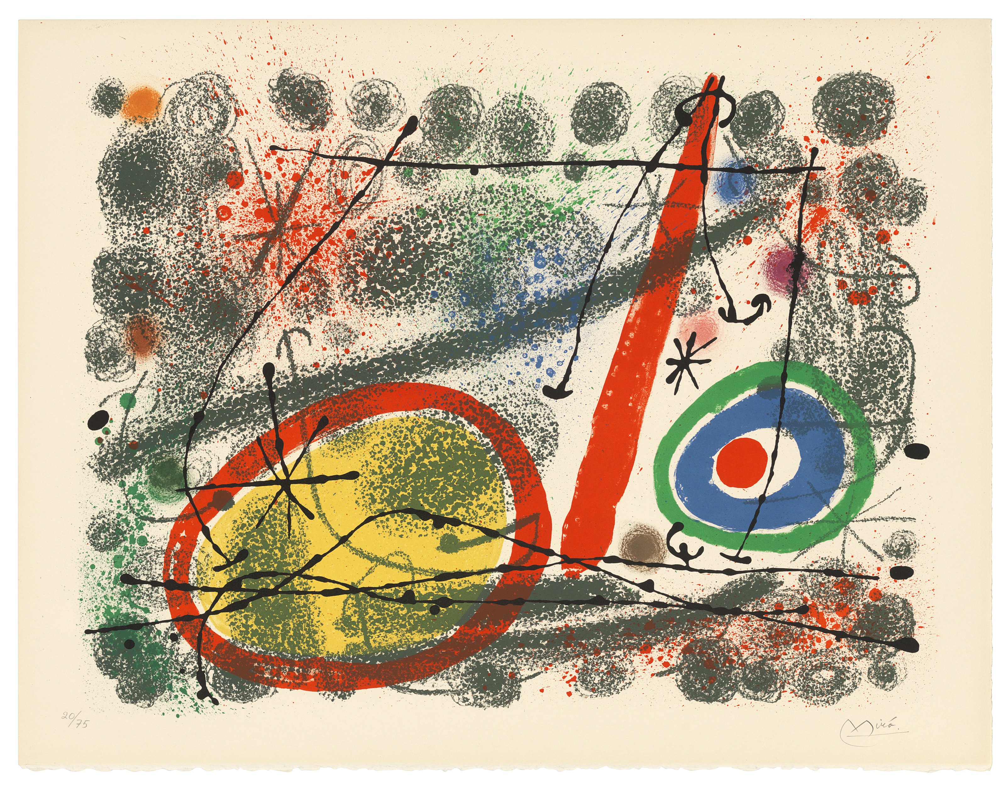 Joan Miró — Одна тарелка, из: Картонных коробок