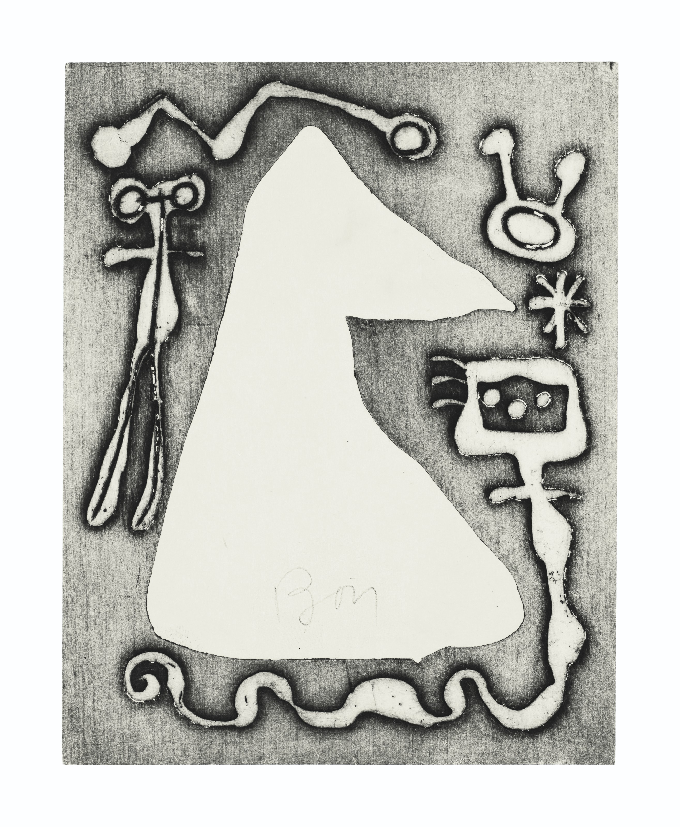 Joan Miró — "Ле Дезесперанто", из "Античного тома" III : четырнадцать пластинок., изображение 12