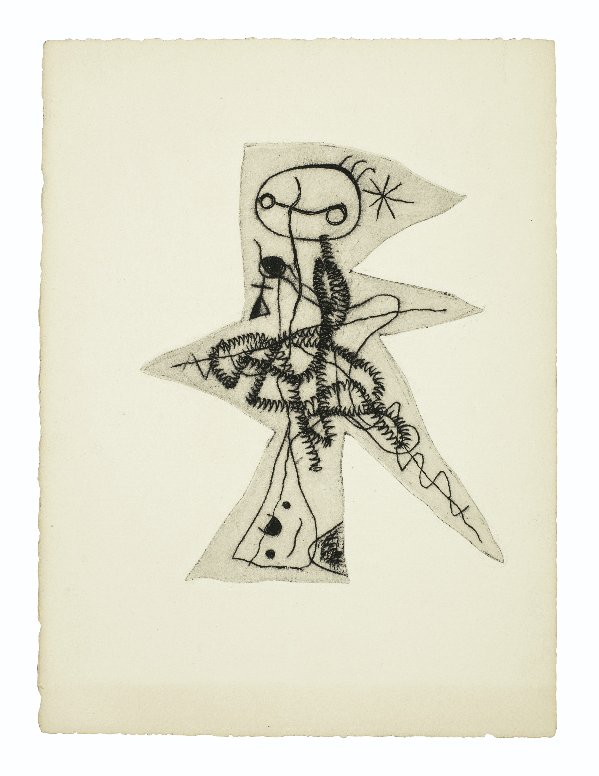 Joan Miró — "Ле Дезесперанто", из "Античного тома" III : четырнадцать пластинок., изображение 3