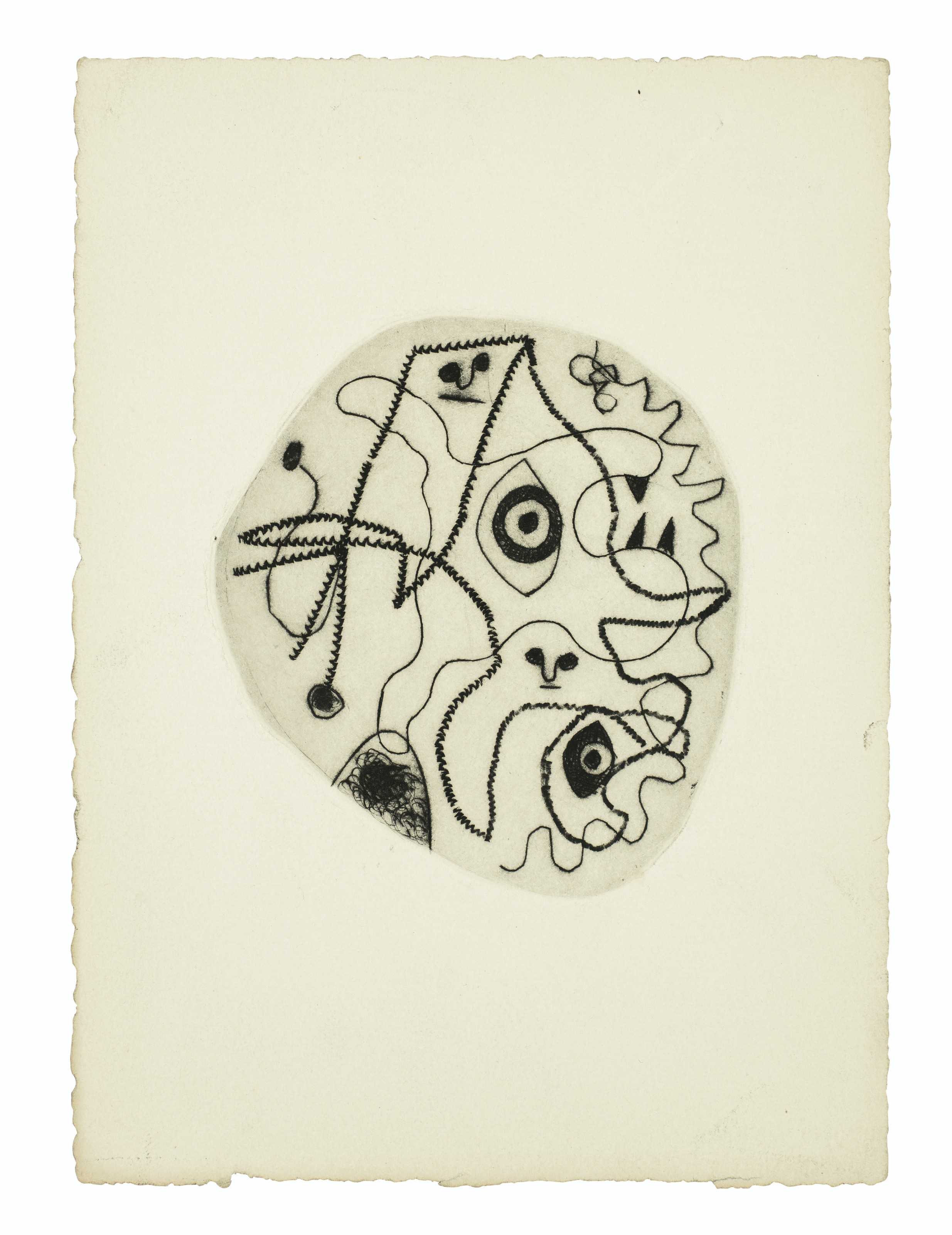 Joan Miró — "Ле Дезесперанто", из "Античного тома" III : четырнадцать пластинок., изображение 6