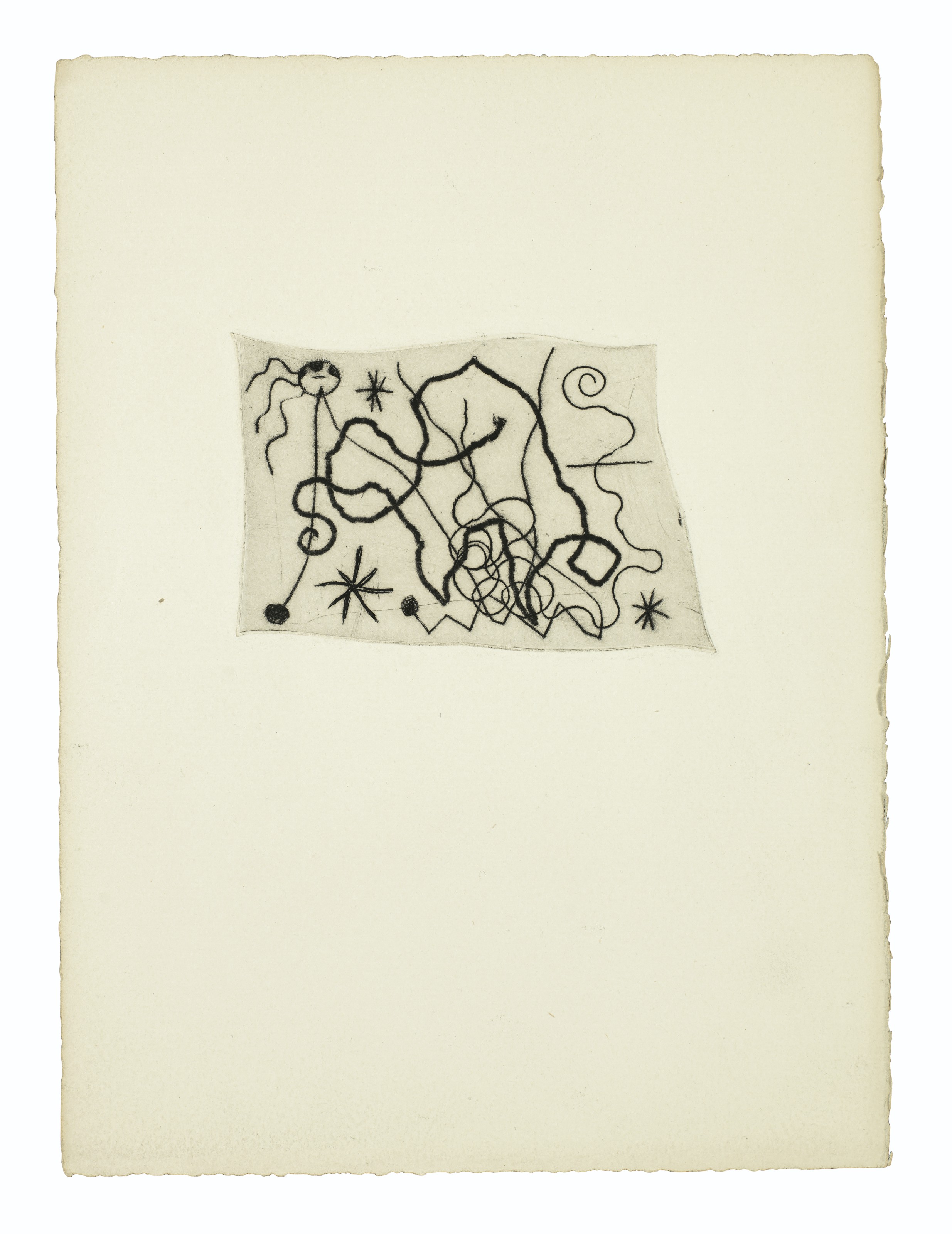 Joan Miró — "Ле Дезесперанто", из "Античного тома" III : четырнадцать пластинок., изображение 7