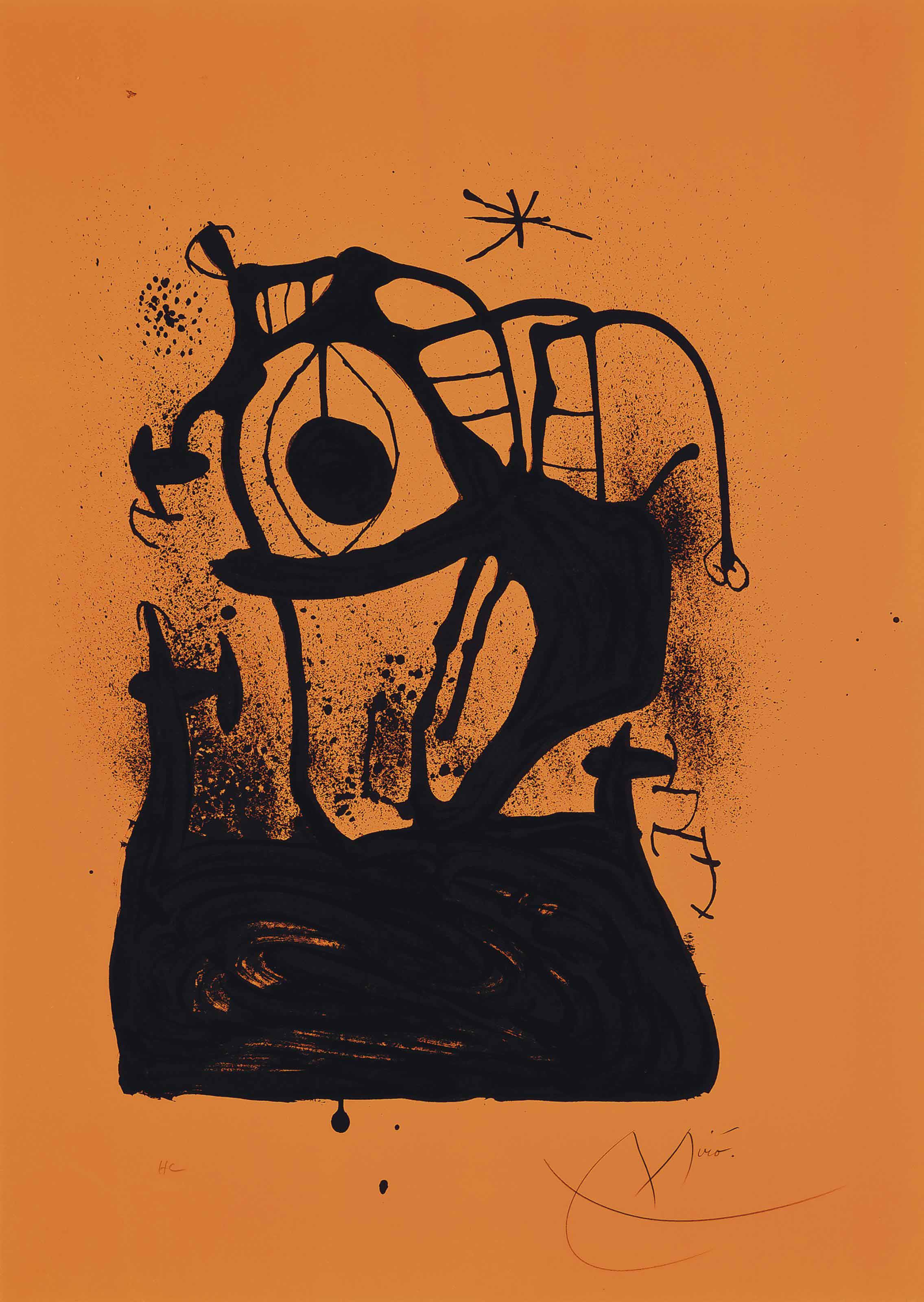 Joan Miró — Гипнотизер (апельсиновый)