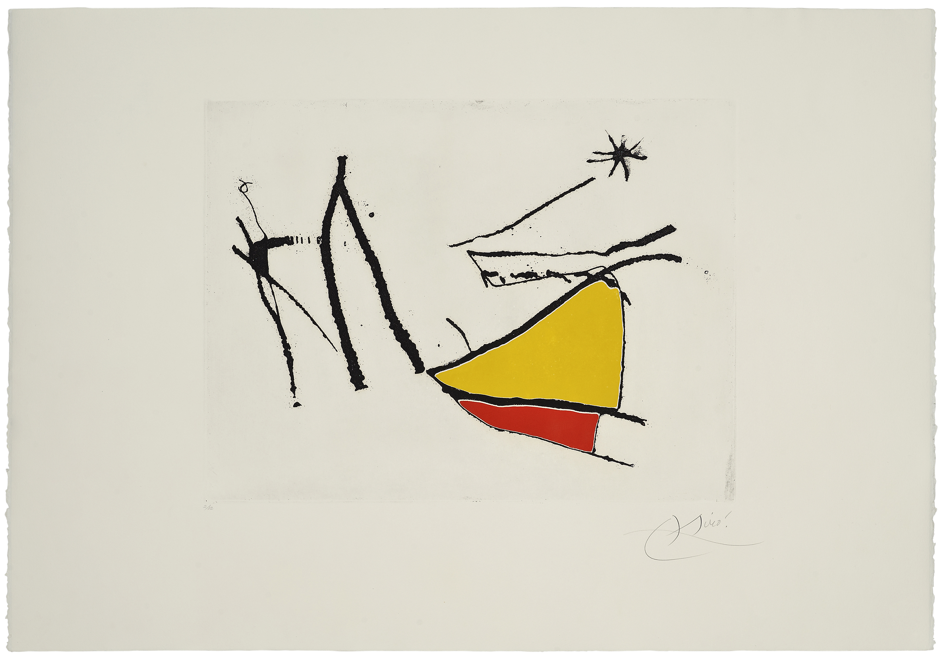 Joan Miró — Три тарелки, от: Càntic del Sol