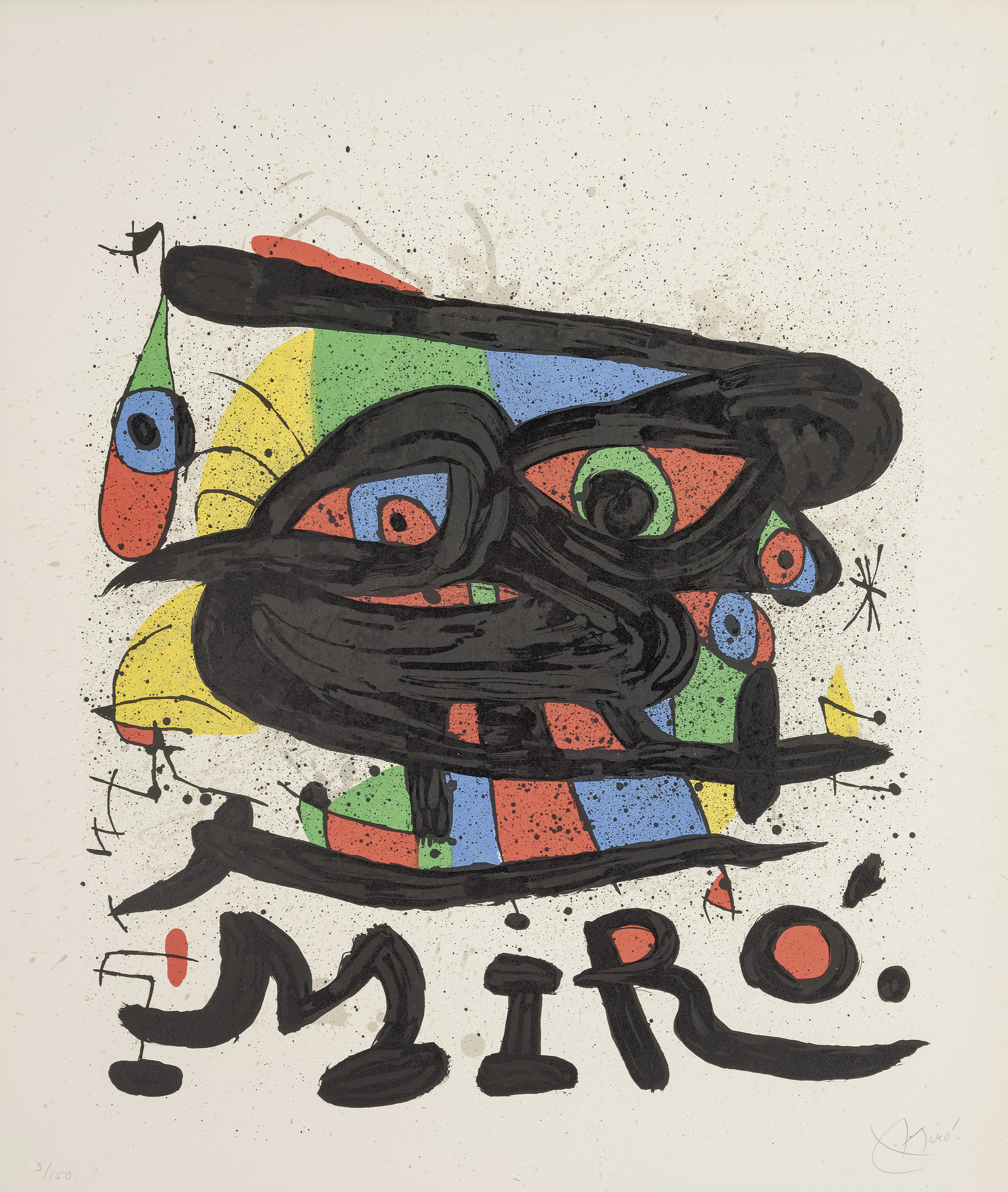 Joan Miró — Плакат со скульптурами Миро