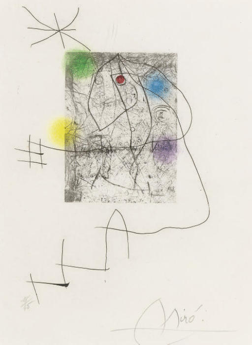Joan Miró — El innocente : одна тарелка (D. 684; см. C. books 184)