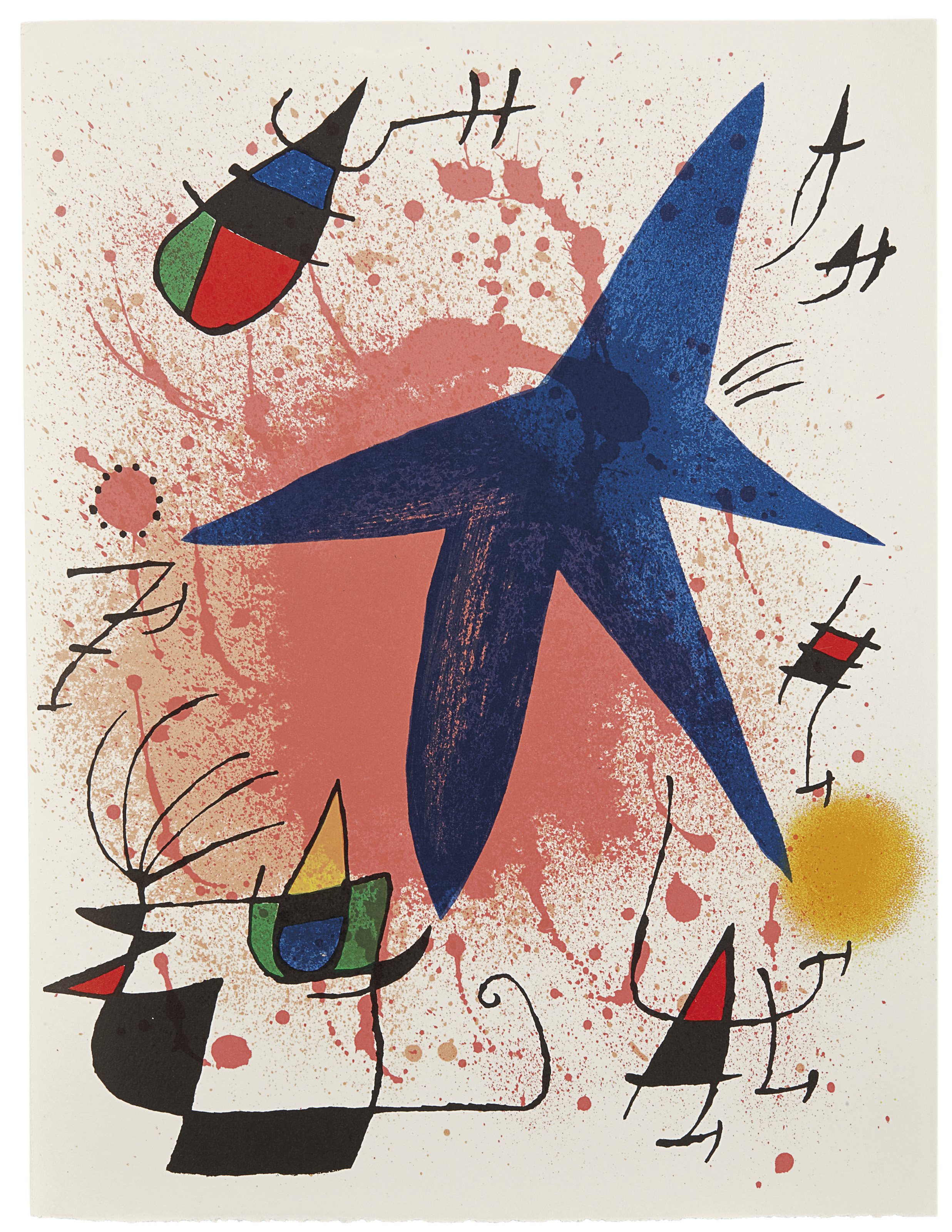 Joan Miró — Литография Жоана Миро IV