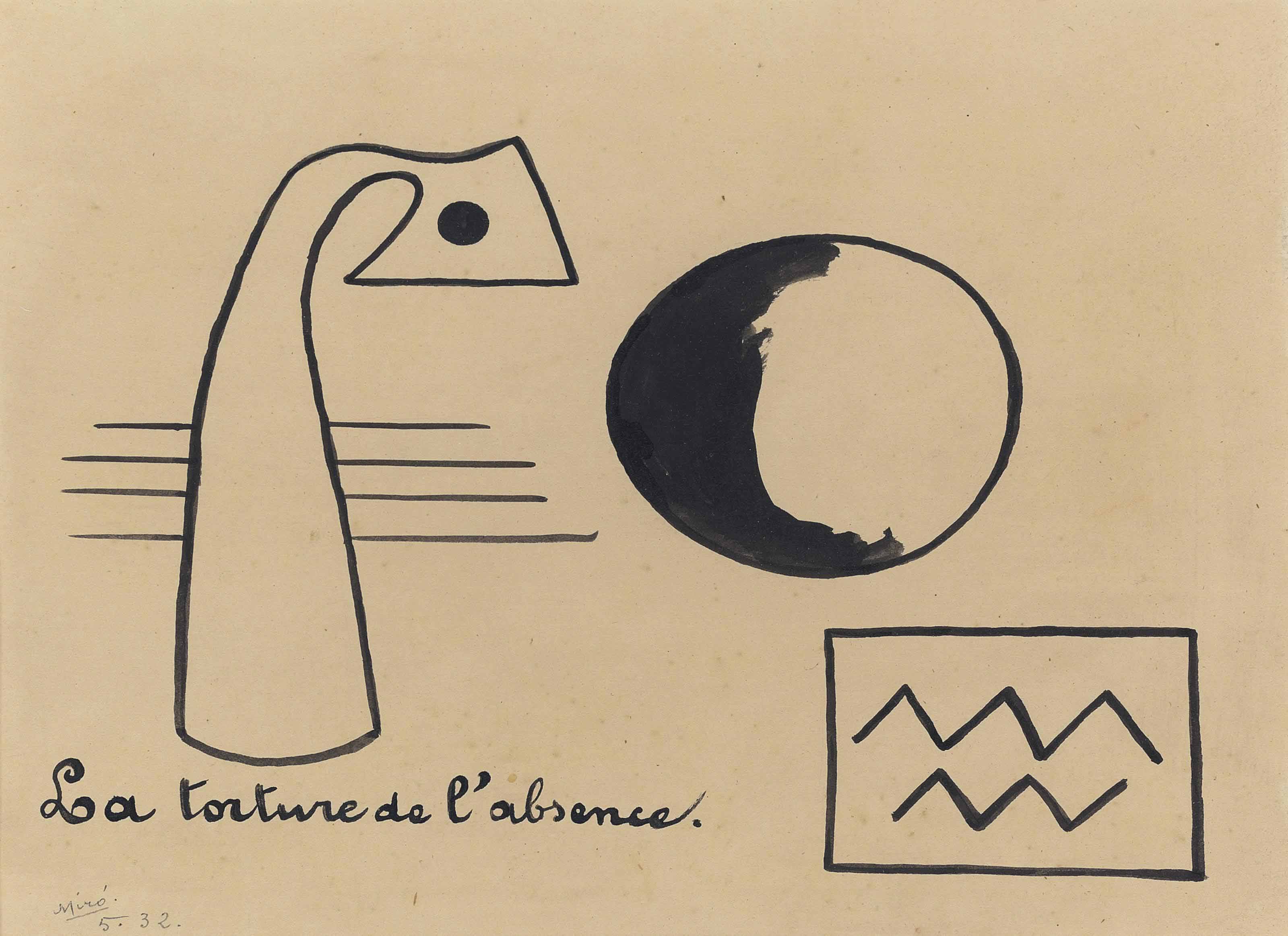 Joan Miró — Пытка отсутствием