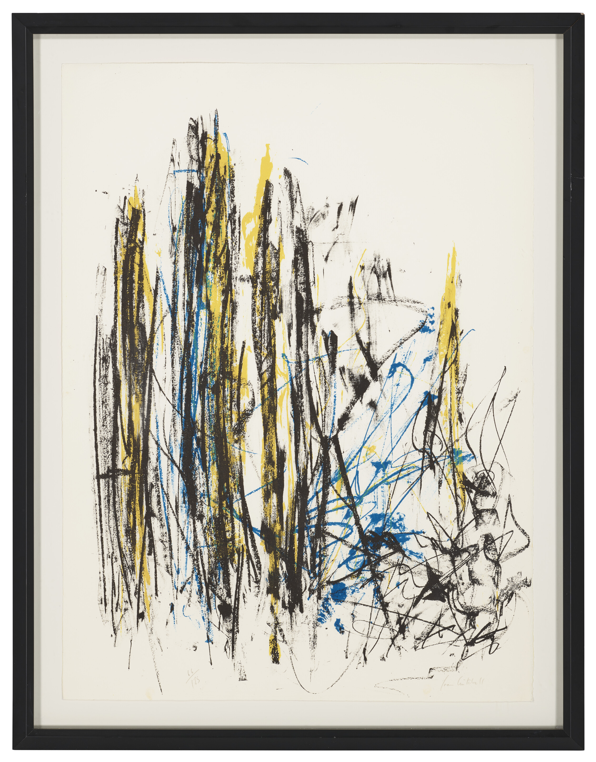 Joan Mitchell — Деревья (черные, желтые и синие), изображение 2