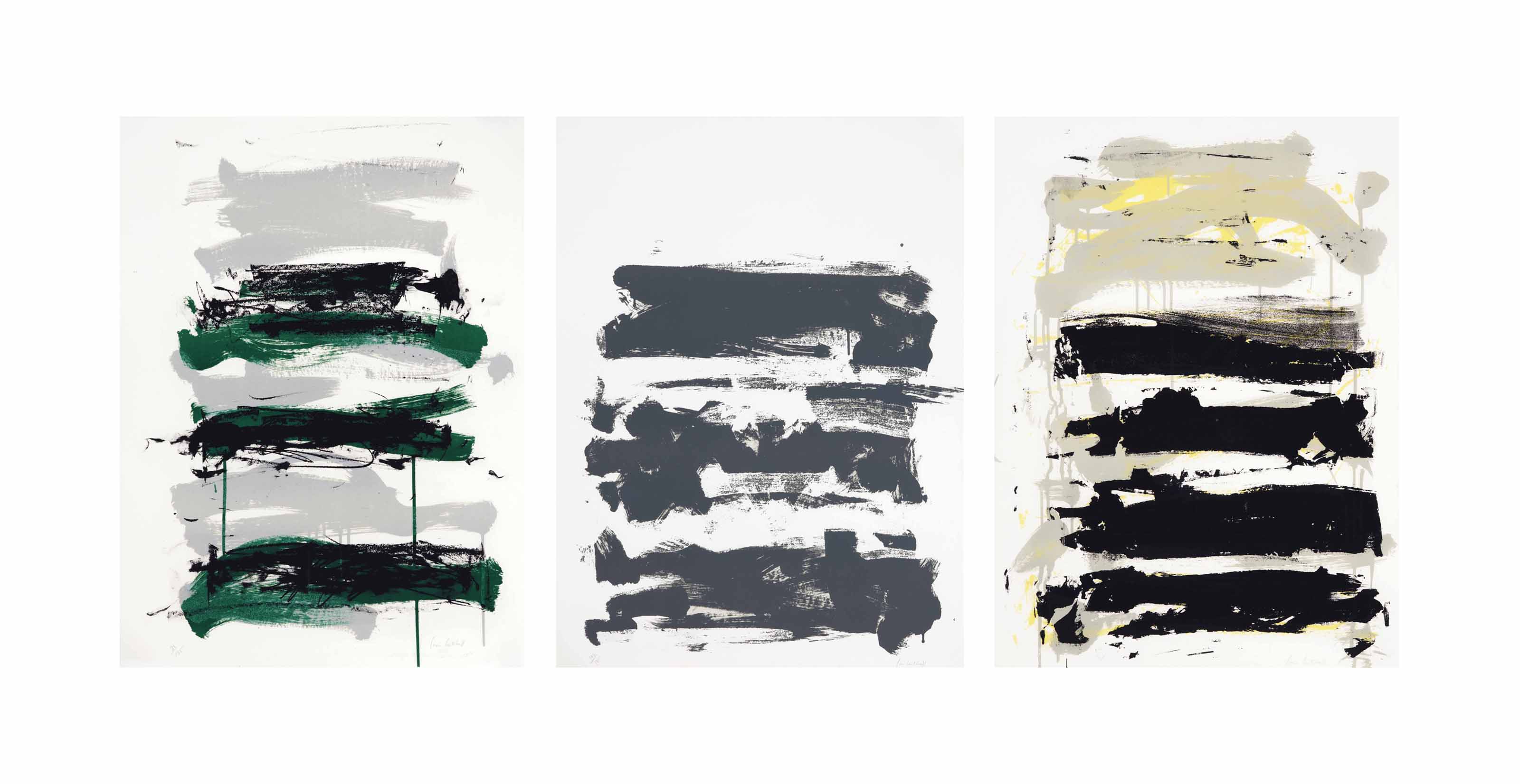 Joan Mitchell — Поля: три пластины
