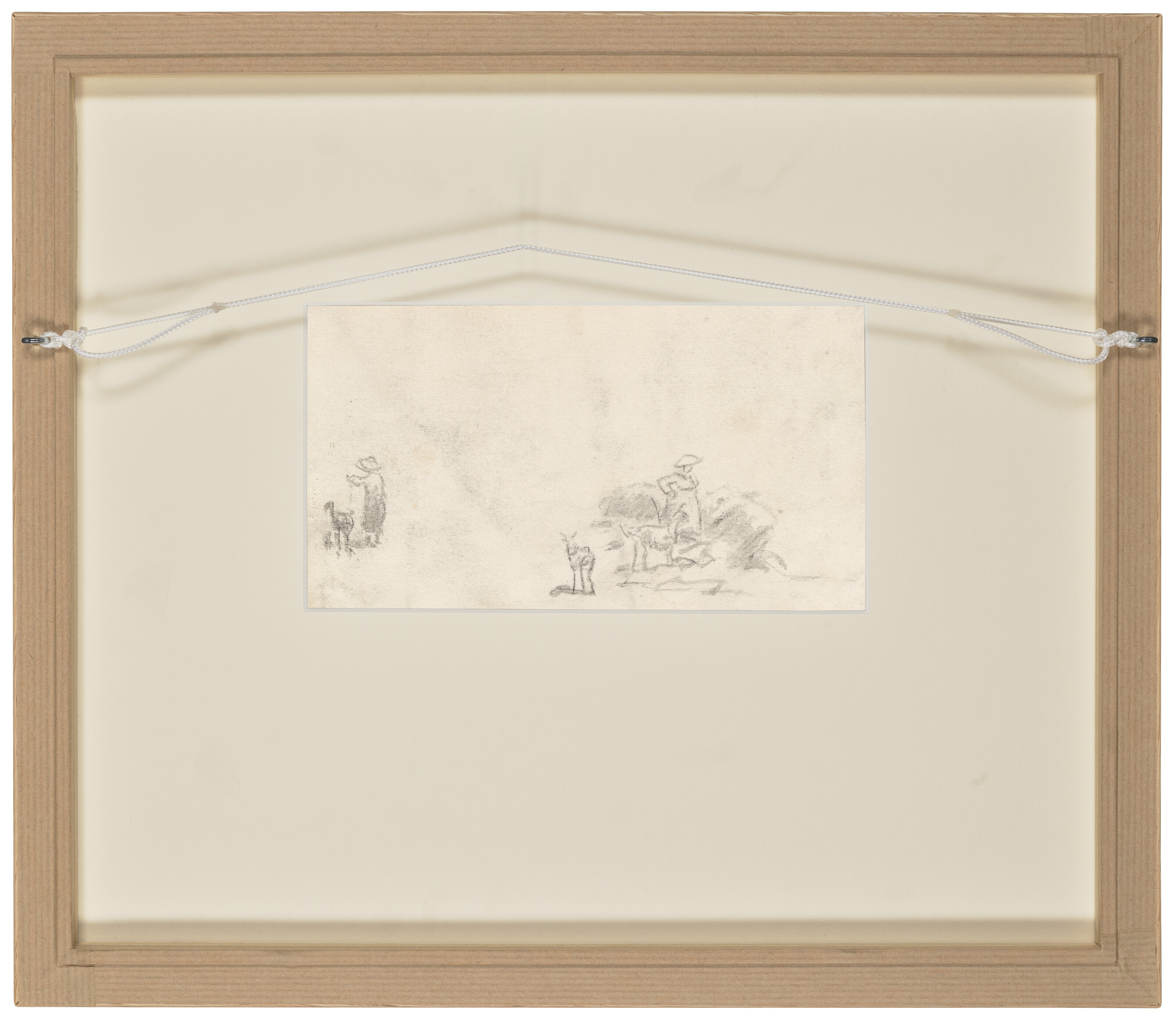 Johan Barthold Jongkind — Поездка на Кипр, Дофина ( справа ); Этюды о персонажах ( сзади ), изображение 5