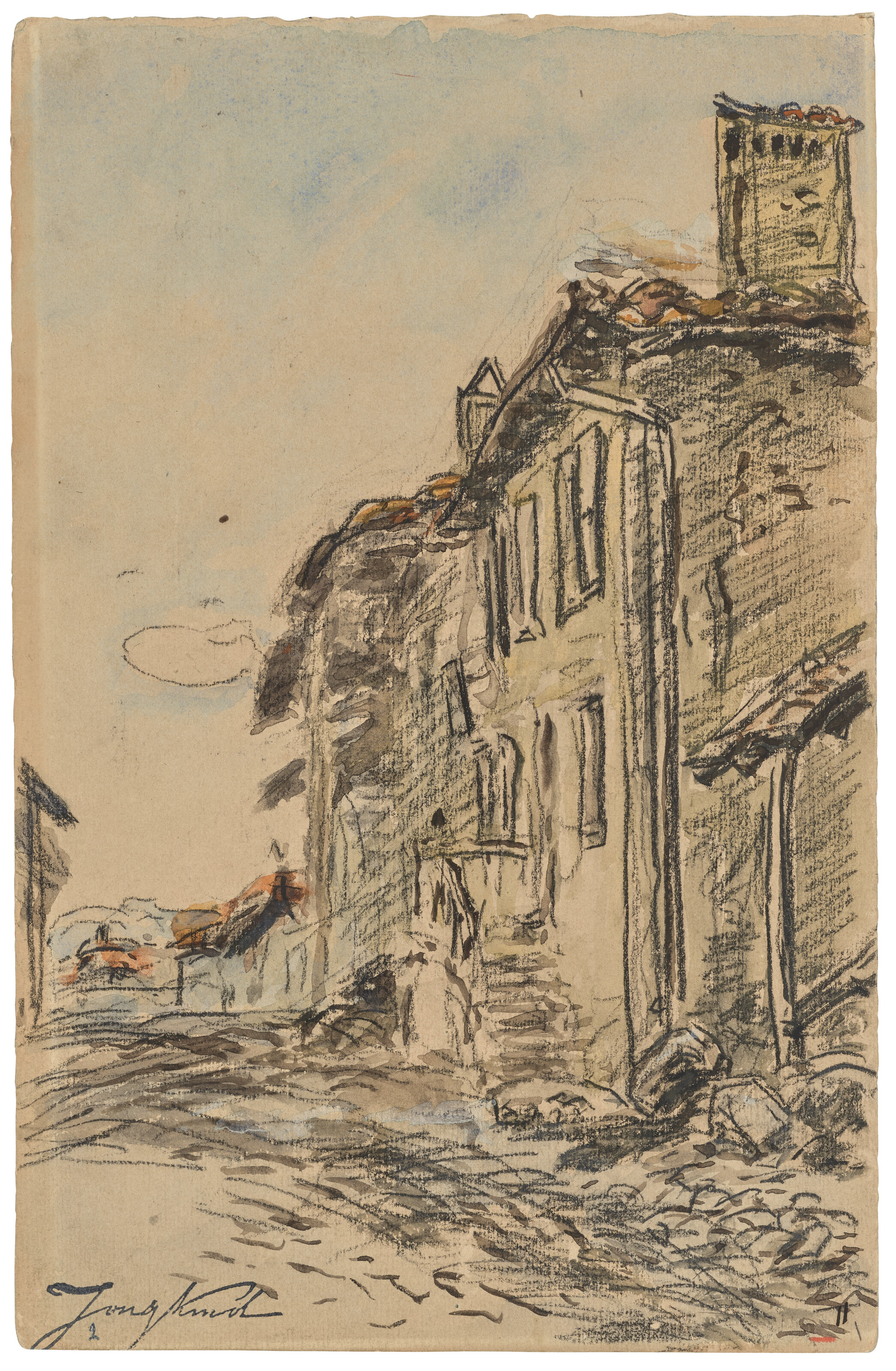 Johan Barthold Jongkind — Улица Кот-Сент-Андре, Дофине ( справа ); Площадь Дофине ( справа ), изображение 2