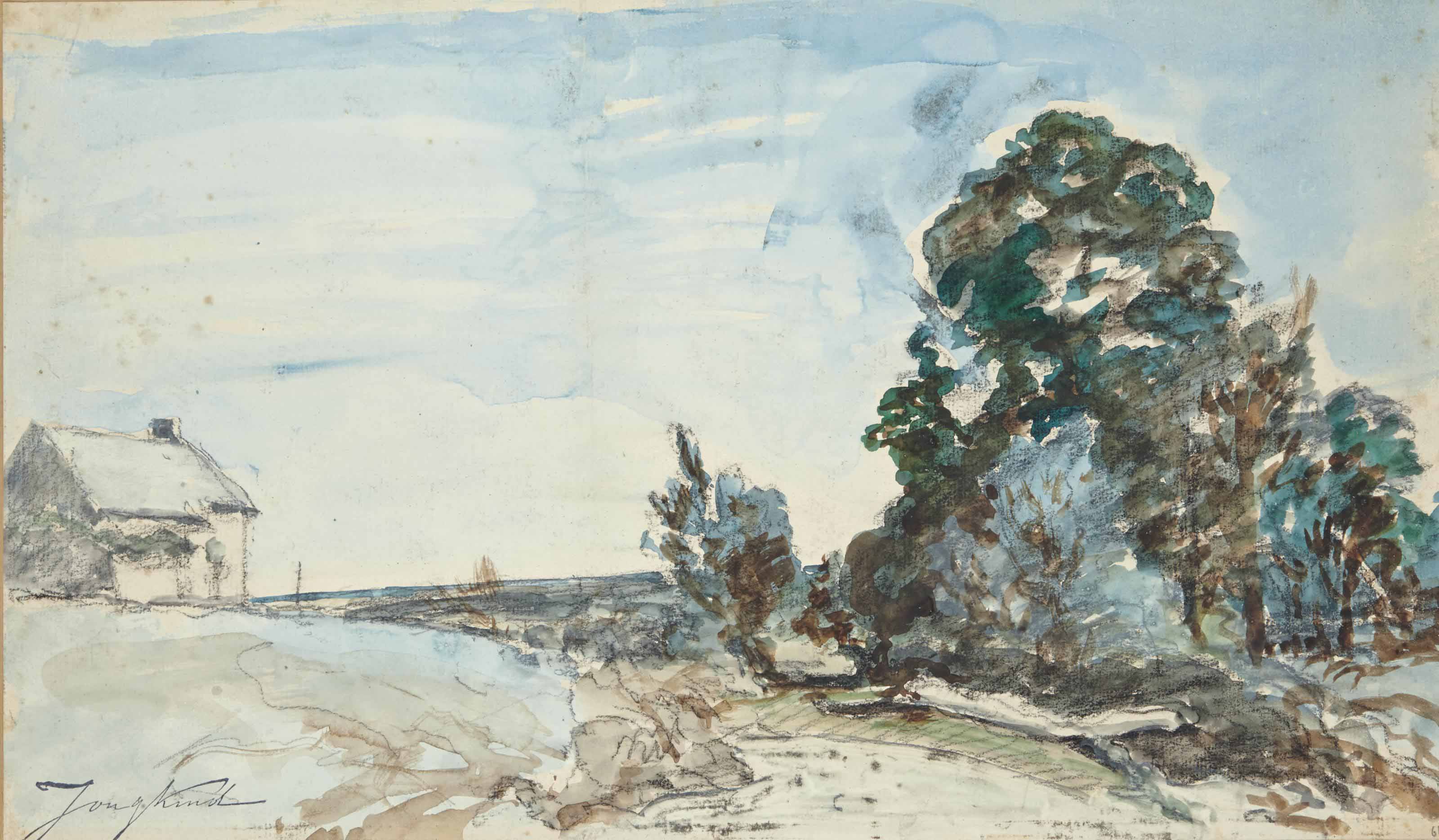 Johan Barthold Jongkind — Ресторан в Сен-Паризе-ле-Шатель-данс-ла-Невр