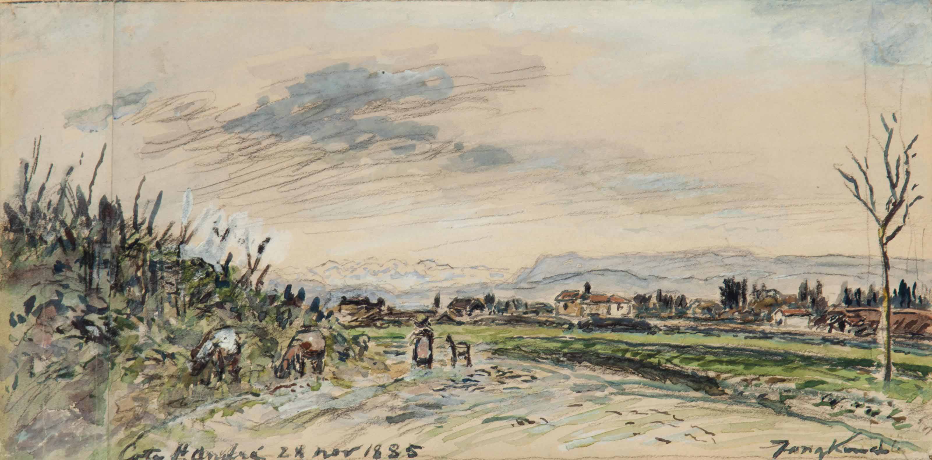Johan Barthold Jongkind — Ла-Кот-де-Сент-Андре