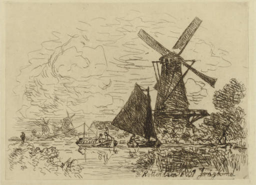 Johan Barthold Jongkind — Мулен в Олланде (Дельтейль, 14)