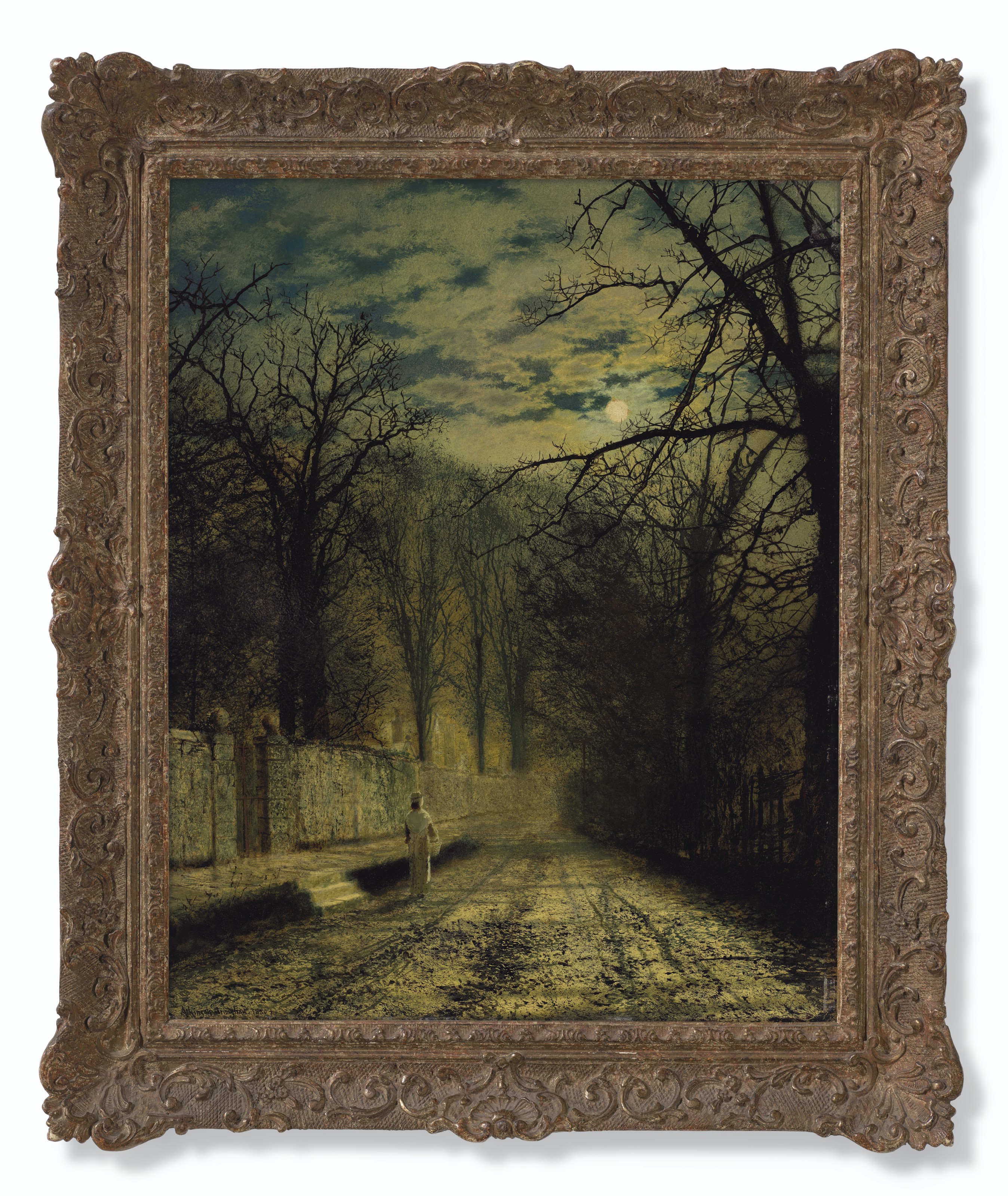 John Atkinson Grimshaw — Улица, залитая лунным светом, изображение 2