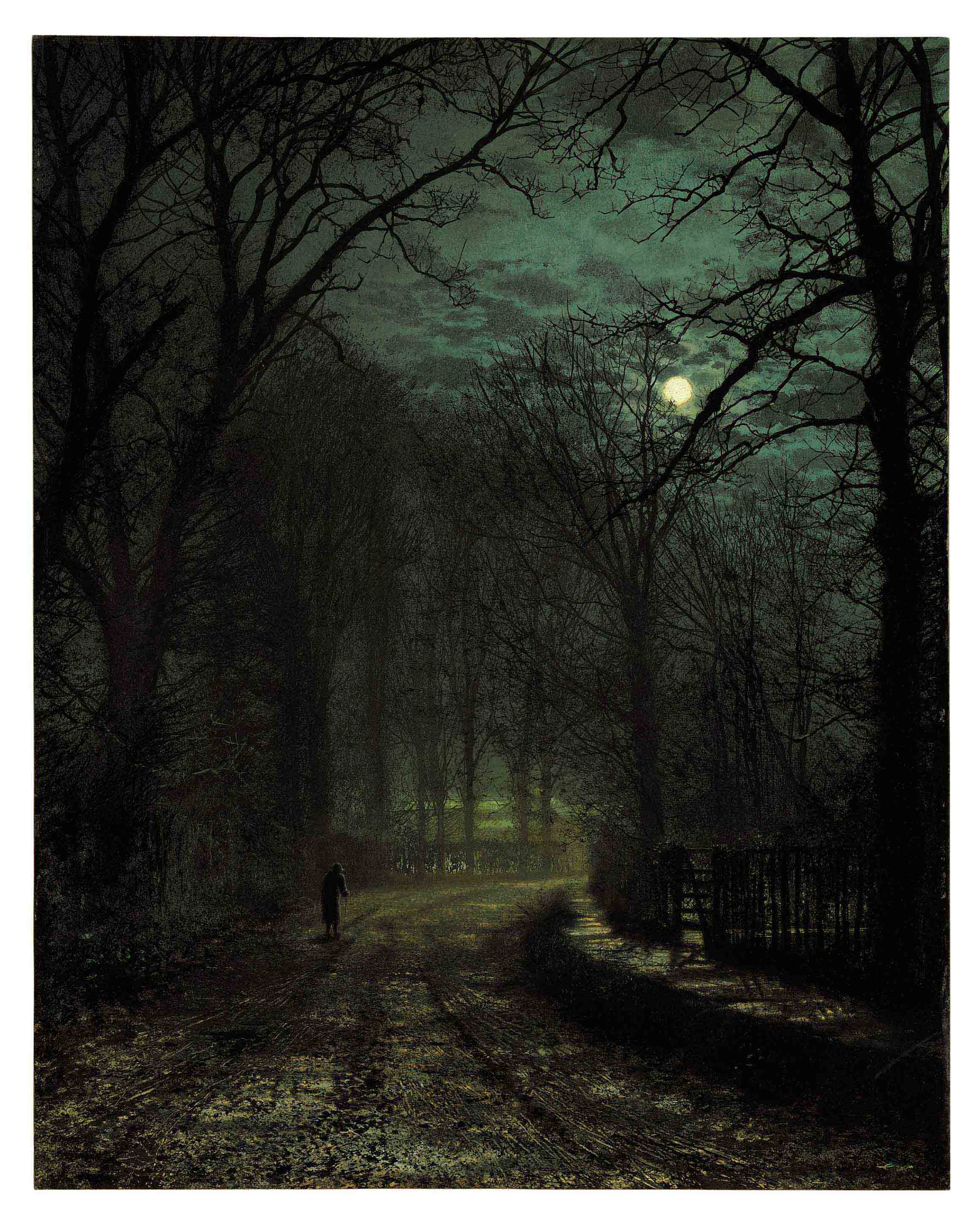 John Atkinson Grimshaw — Йоркширский переулок в ноябре