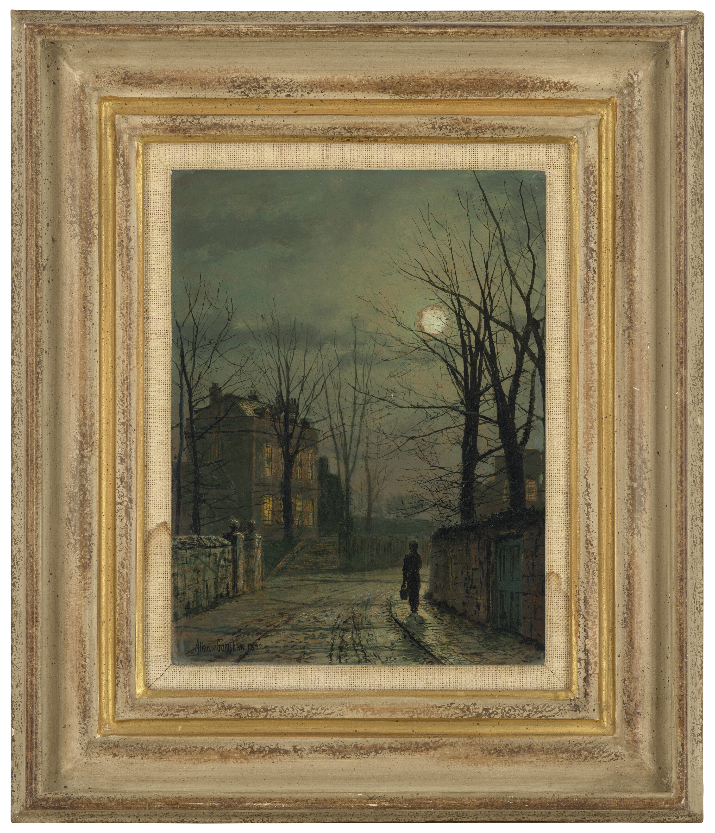 John Atkinson Grimshaw — Угол Олд-роуд, Клотон, недалеко от Скарборо, изображение 2