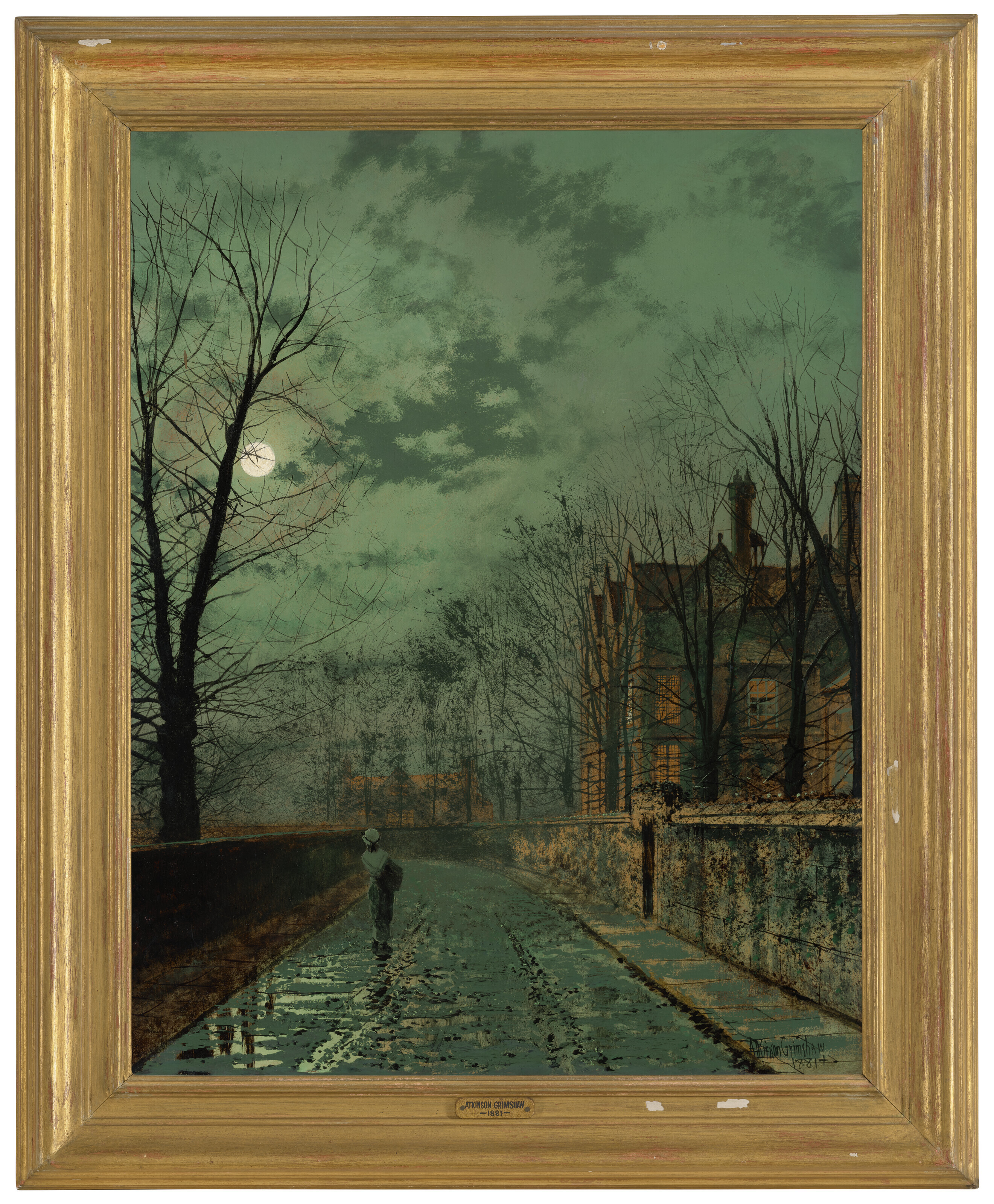 John Atkinson Grimshaw — Переулок недалеко от Честера, изображение 3