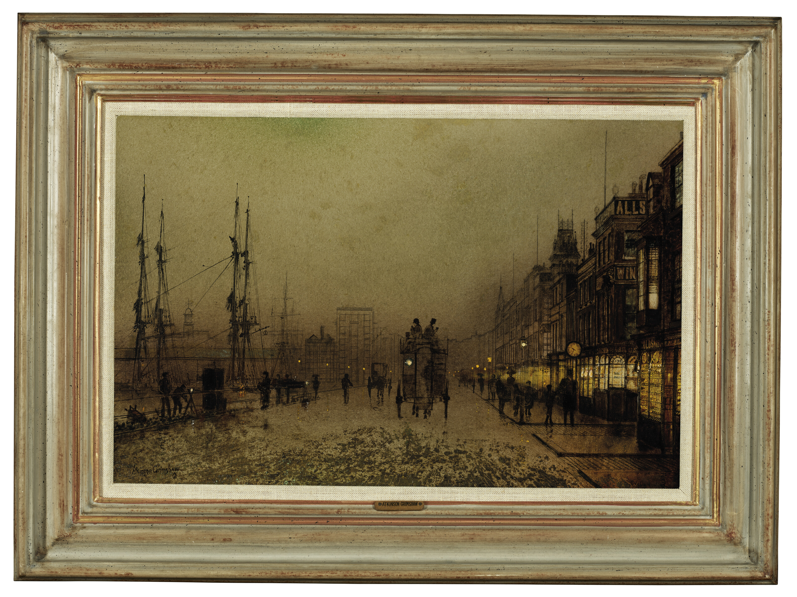 John Atkinson Grimshaw — Доки Глазго в сумерках, изображение 3