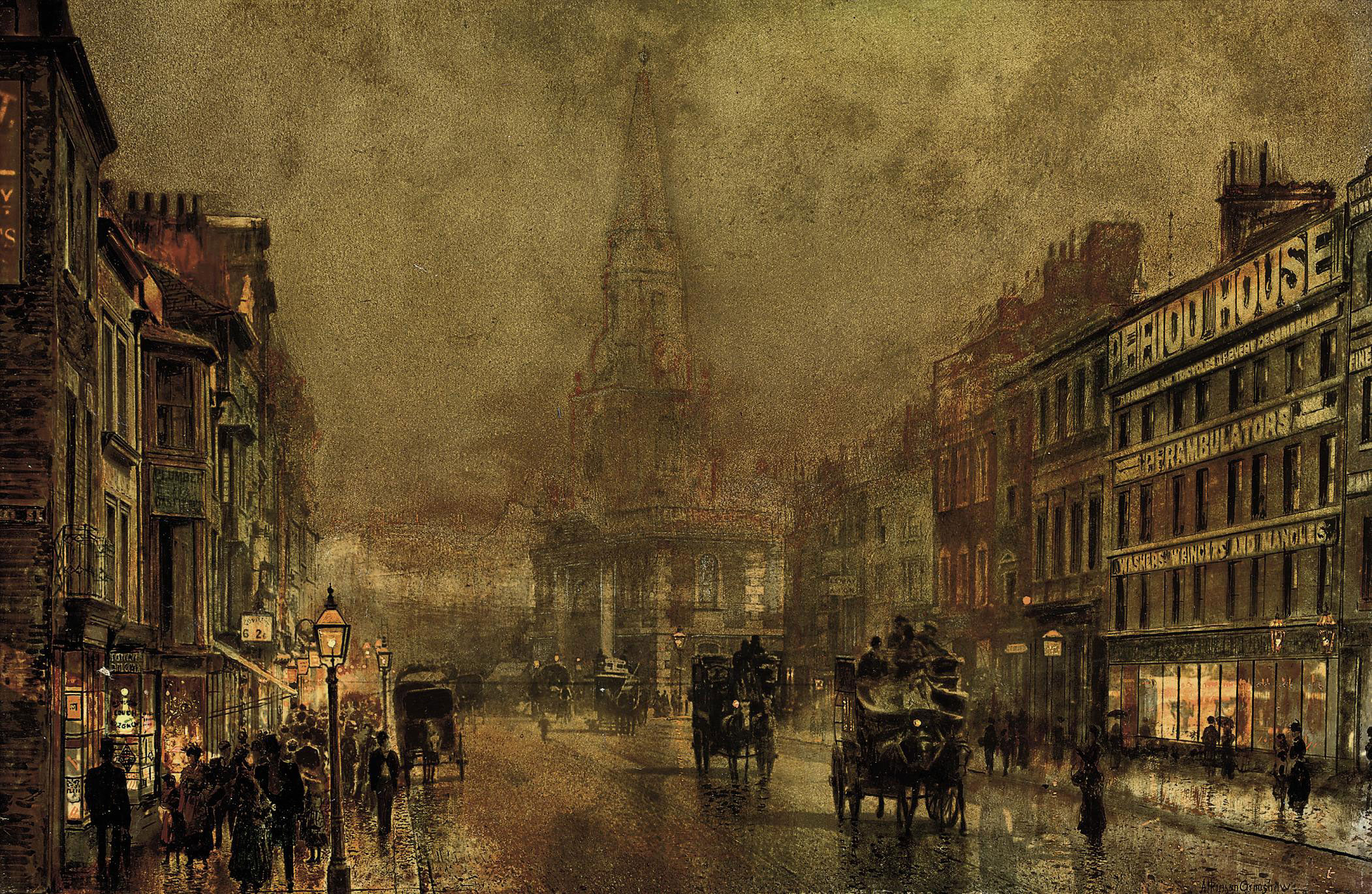 John Atkinson Grimshaw — Блэкман-стрит, район