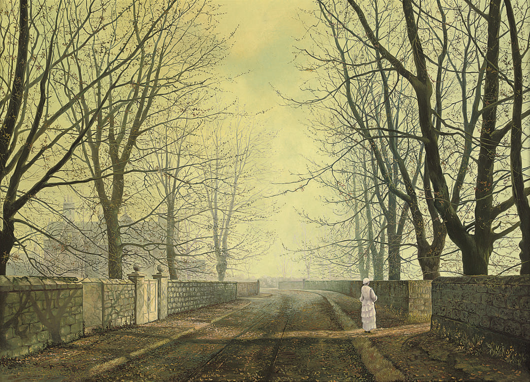 John Atkinson Grimshaw — Фигура на проселочной дороге