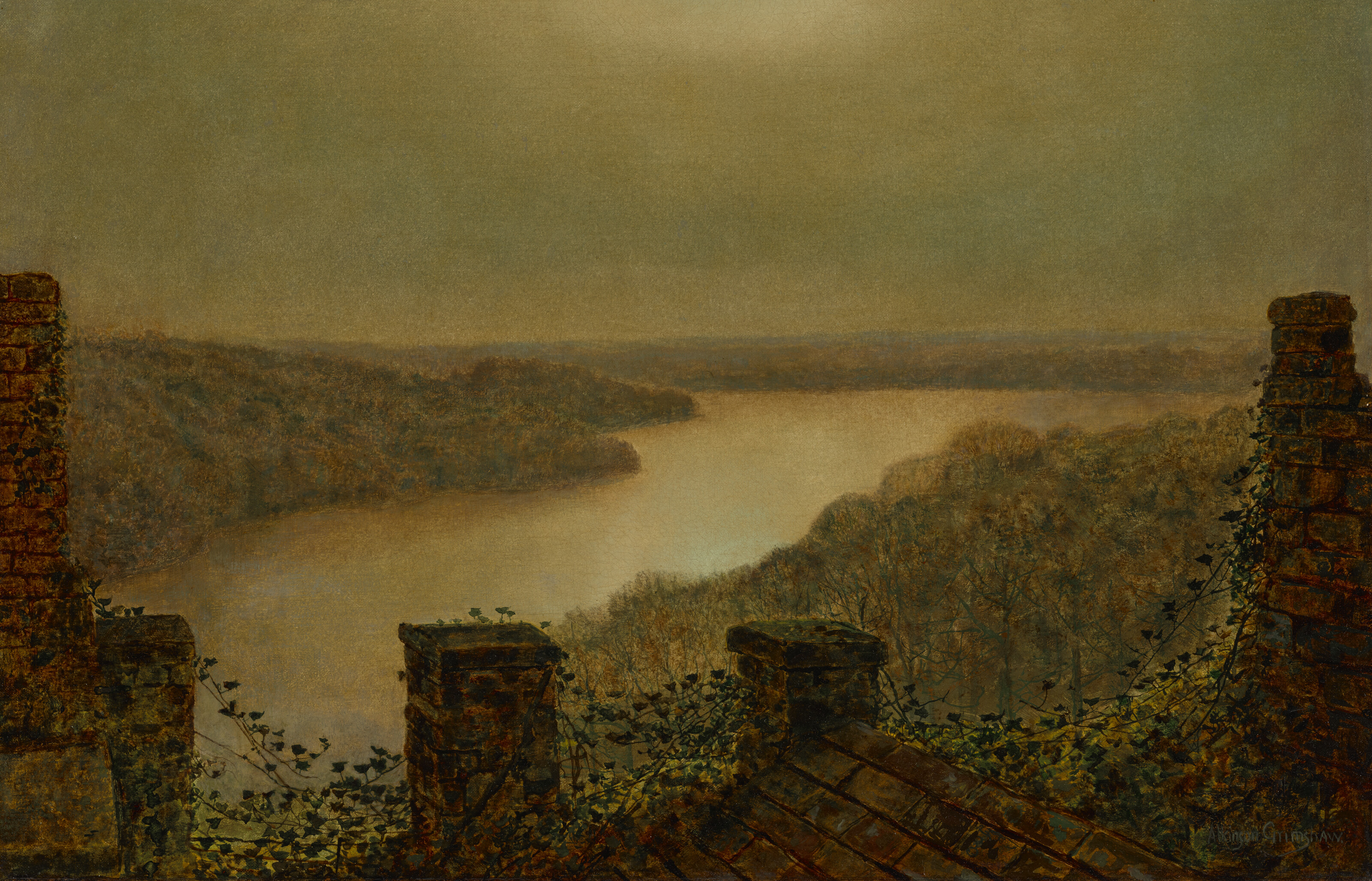 John Atkinson Grimshaw — Озеро Раундхей