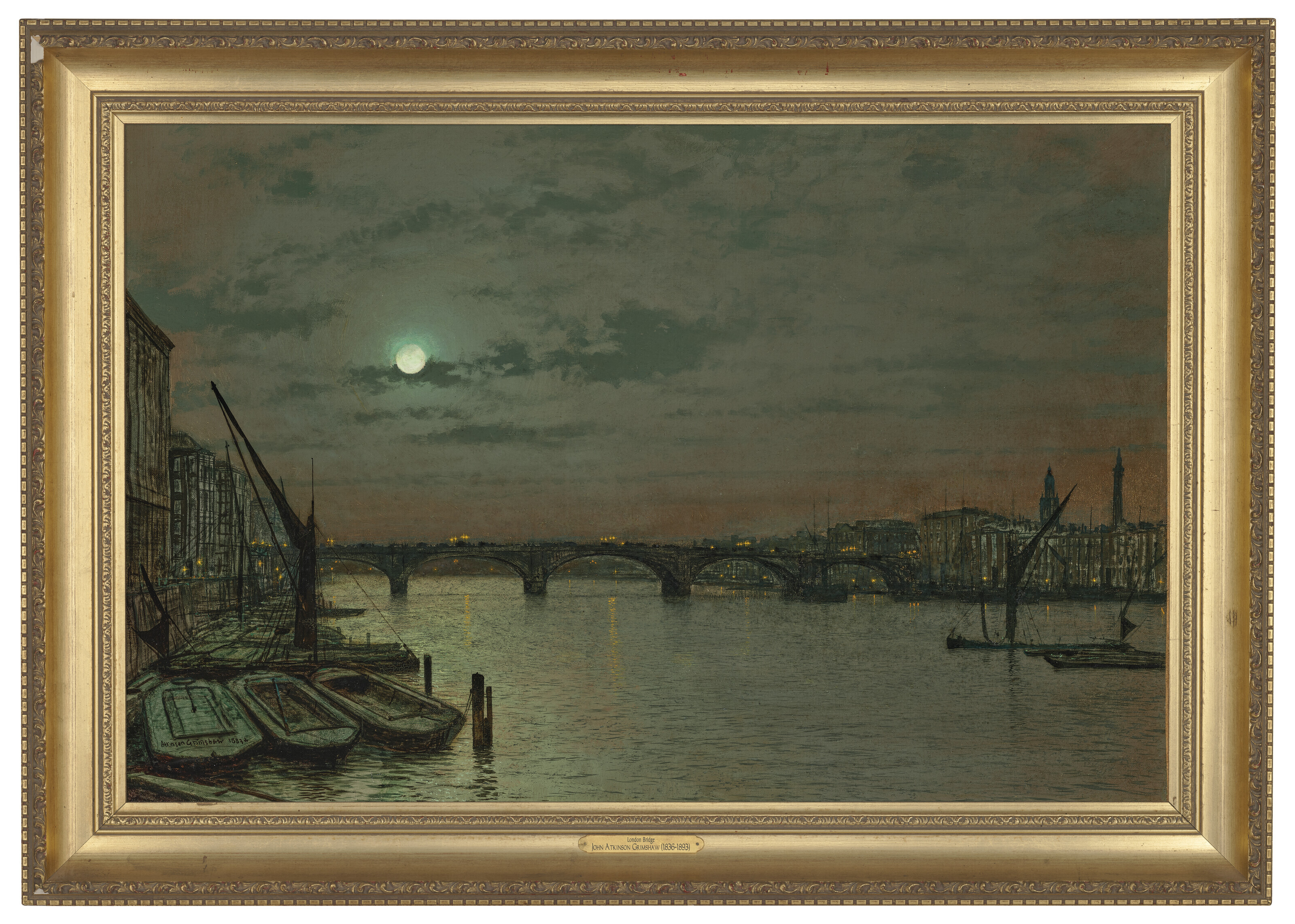 John Atkinson Grimshaw — Лондонский мост, изображение 2