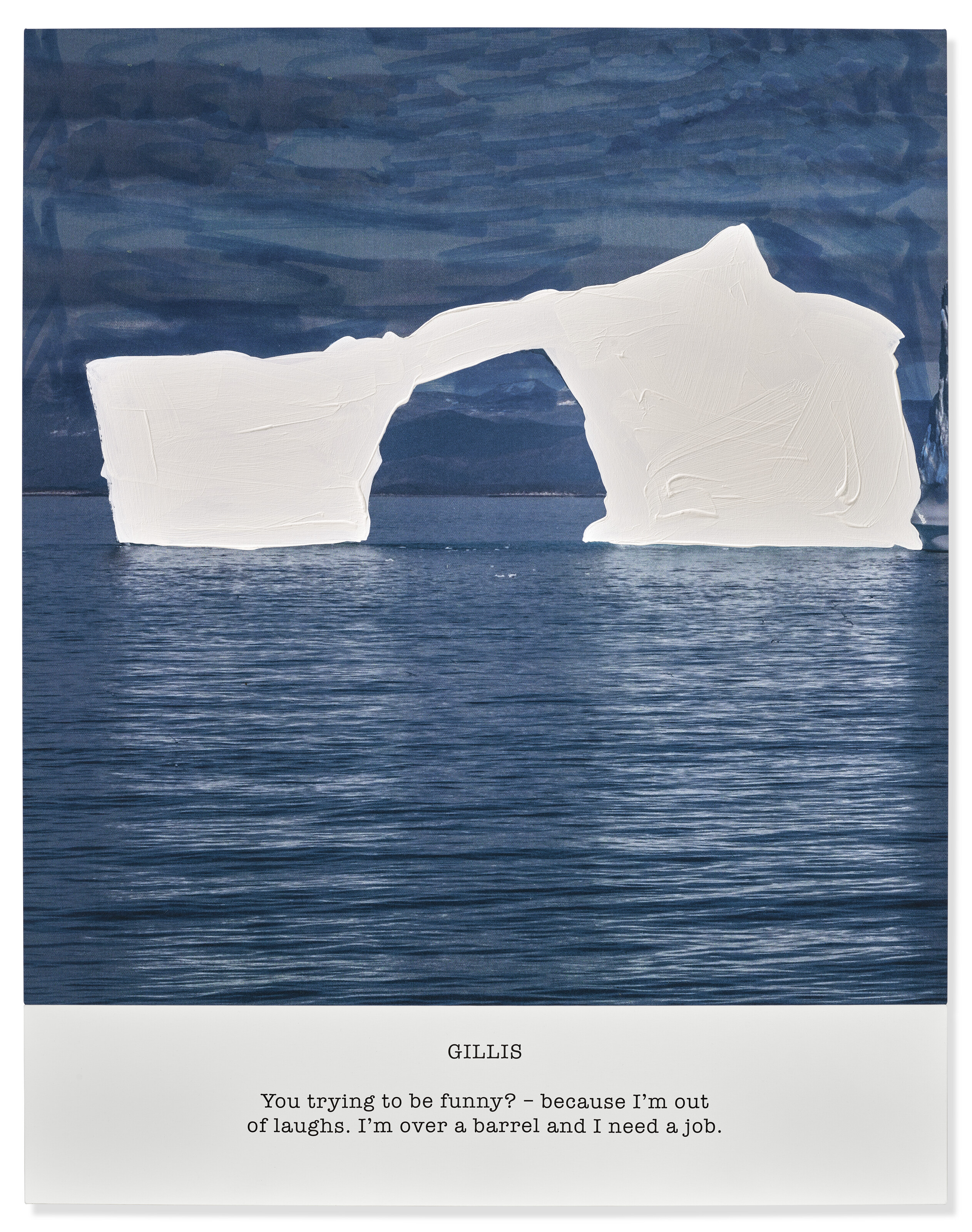 John Baldessari — Серия "Горячее и холодное": ДЖИЛЛИАН, ты пытаешься пошутить? / СОВЕРШЕННО СПОКОЙНО, изображение 2