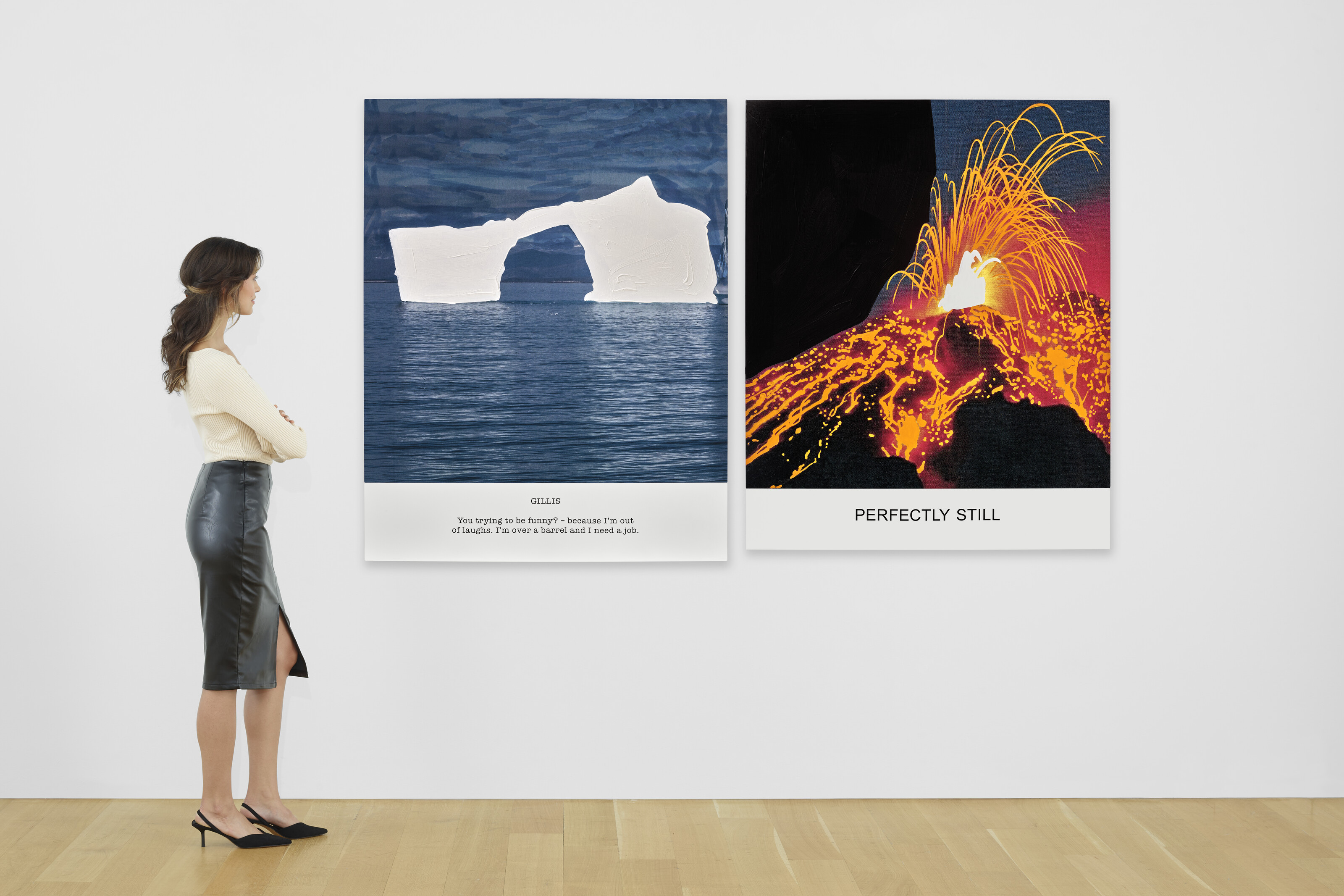 John Baldessari — Серия "Горячее и холодное": ДЖИЛЛИАН, ты пытаешься пошутить? / СОВЕРШЕННО СПОКОЙНО, изображение 6