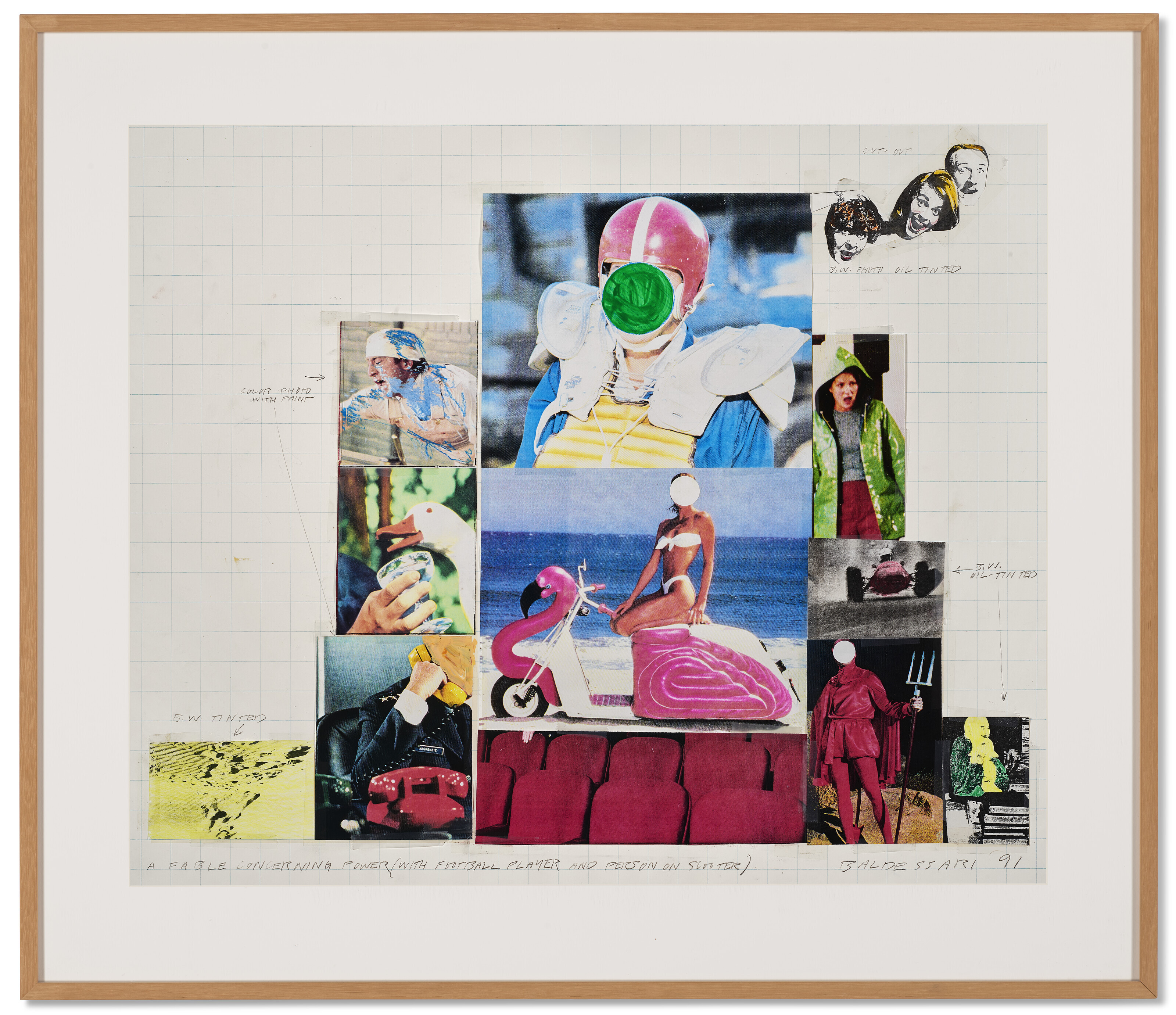 John Baldessari — Притча о власти (с футболистом и человеком на скутере) (Макет), изображение 2