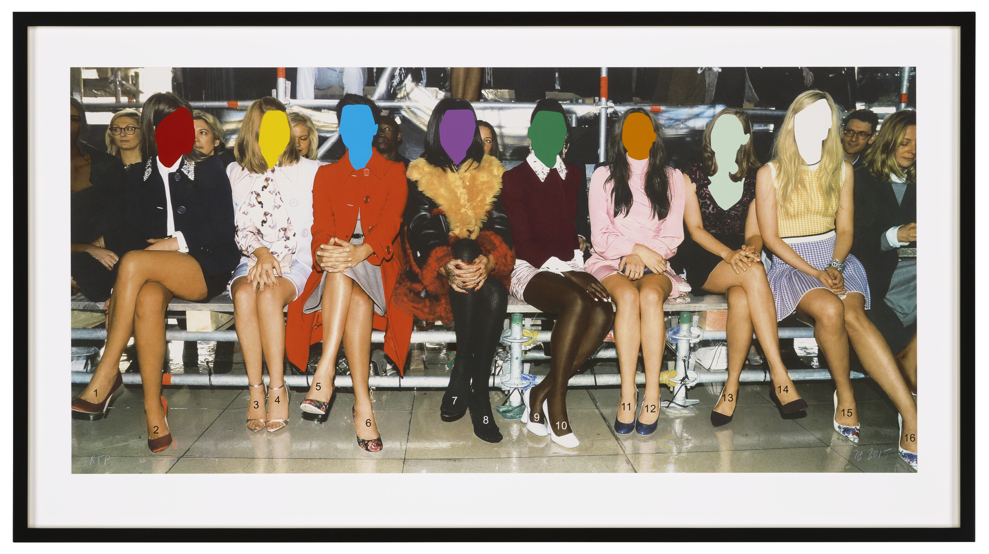 John Baldessari — Передний ряд: Пронумерованные ножки, изображение 2