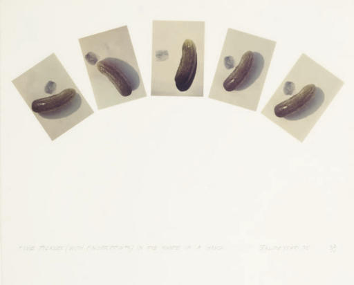 John Baldessari — Пять соленых огурцов (с отпечатками пальцев) в форме ладони