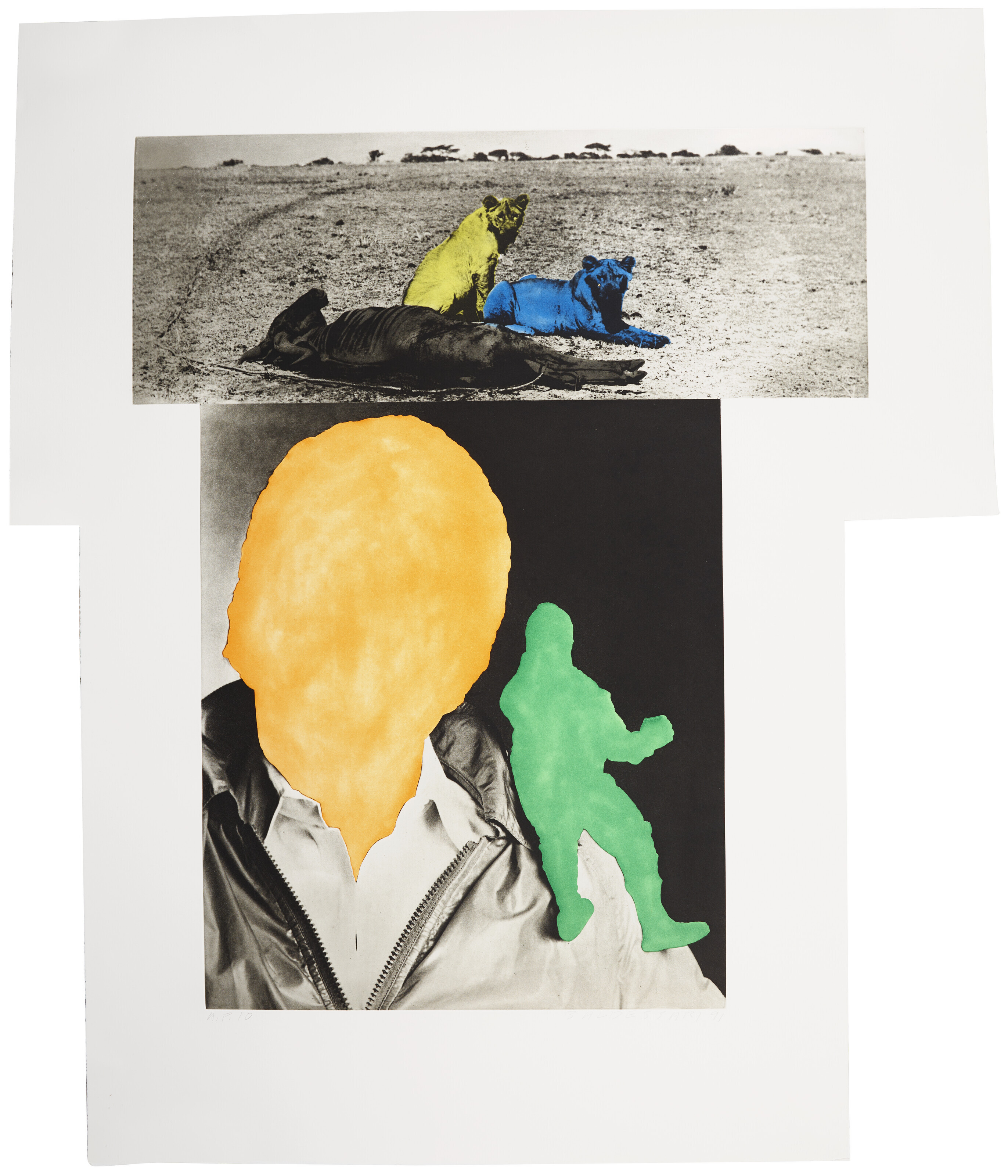 John Baldessari — Человек с совестью (зеленый) / Животные в состоянии покоя