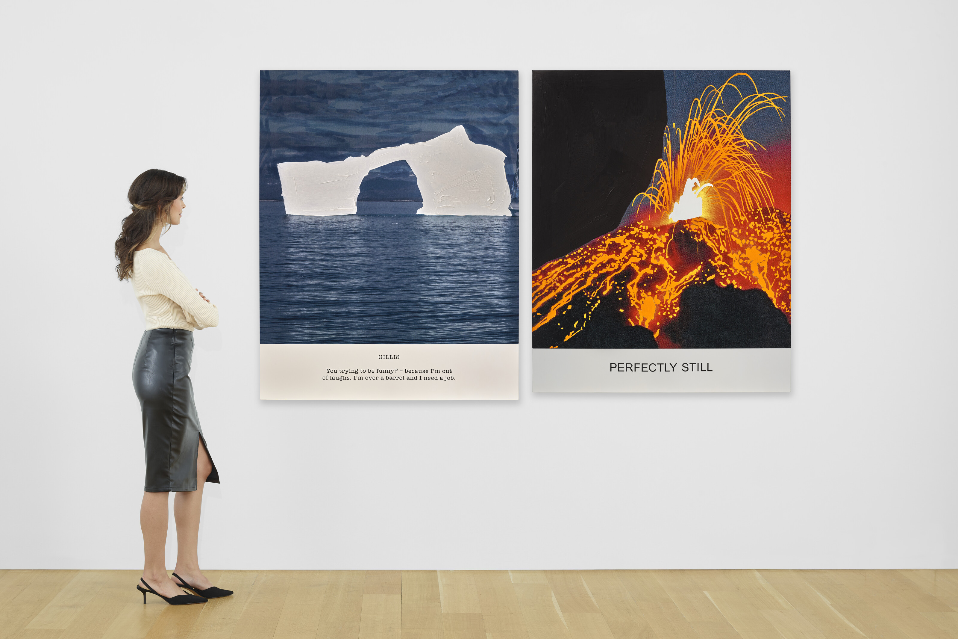 John Baldessari — Серия "Горячее и холодное": ДЖИЛЛИАН, ты пытаешься быть смешной?.. СОВЕРШЕННО НЕПОДВИЖНО, изображение 4