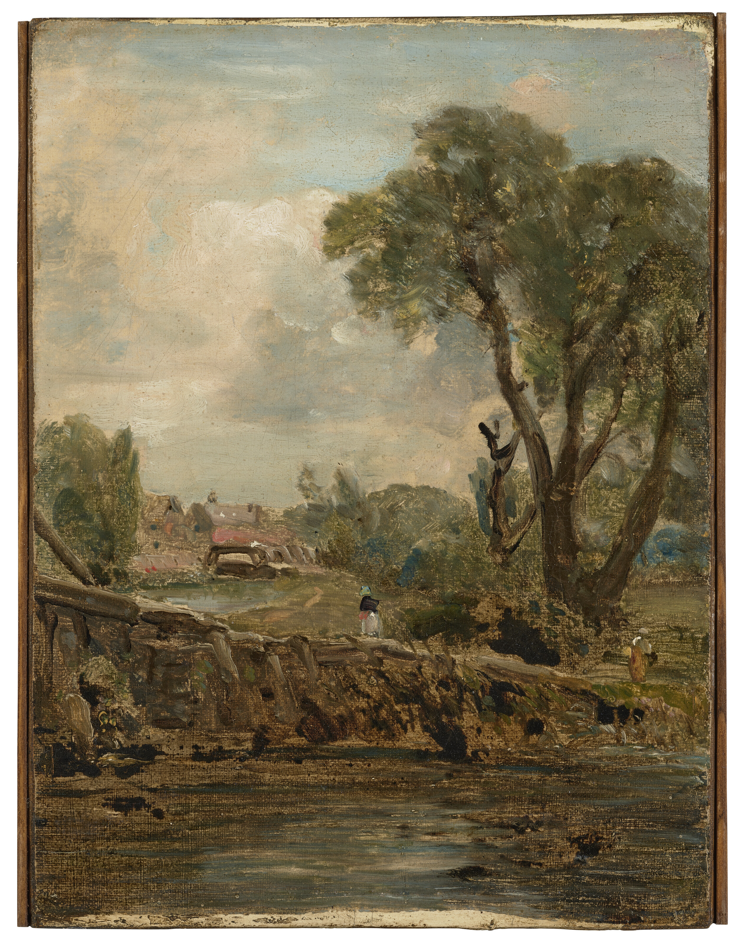 John Constable — Мельница во Флэтфорде с буксирной дорожки, изображение 2