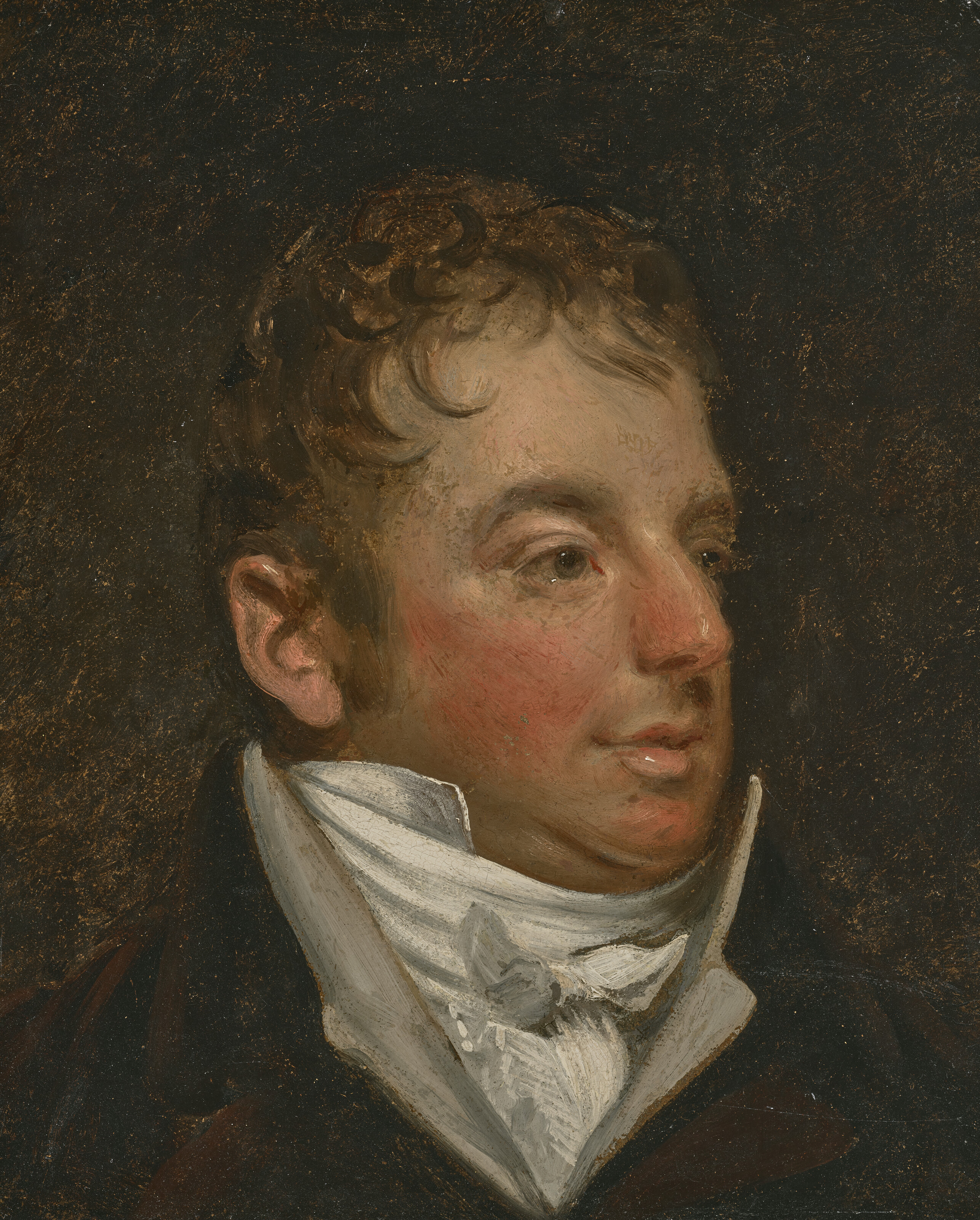John Constable — Портрет Уильяма Трэвиса (ок.1752-1835), во весь рост, в черном сюртуке и белом галстуке, изображение 2