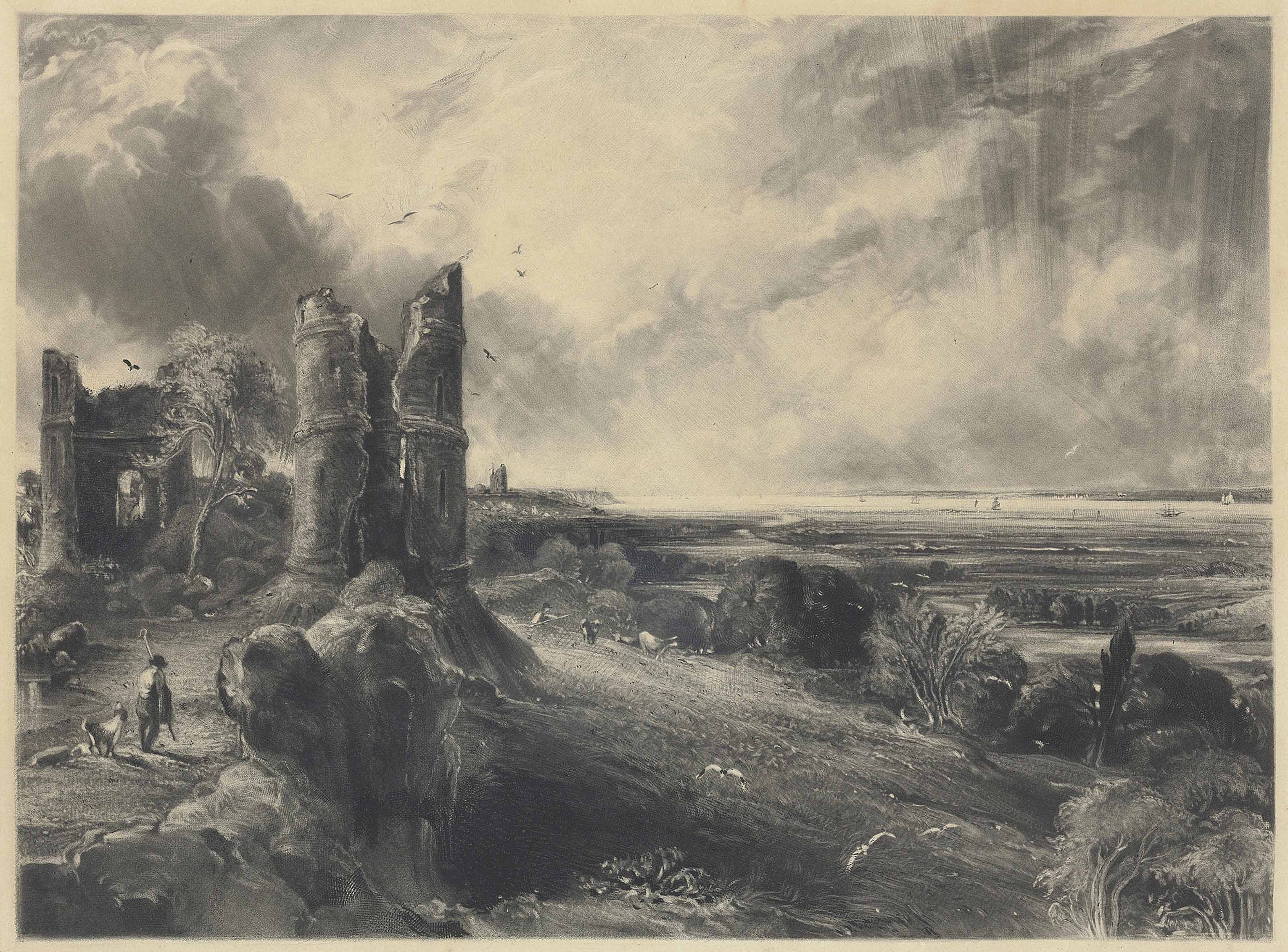 John Constable — Замок Хэдли, недалеко от Нор