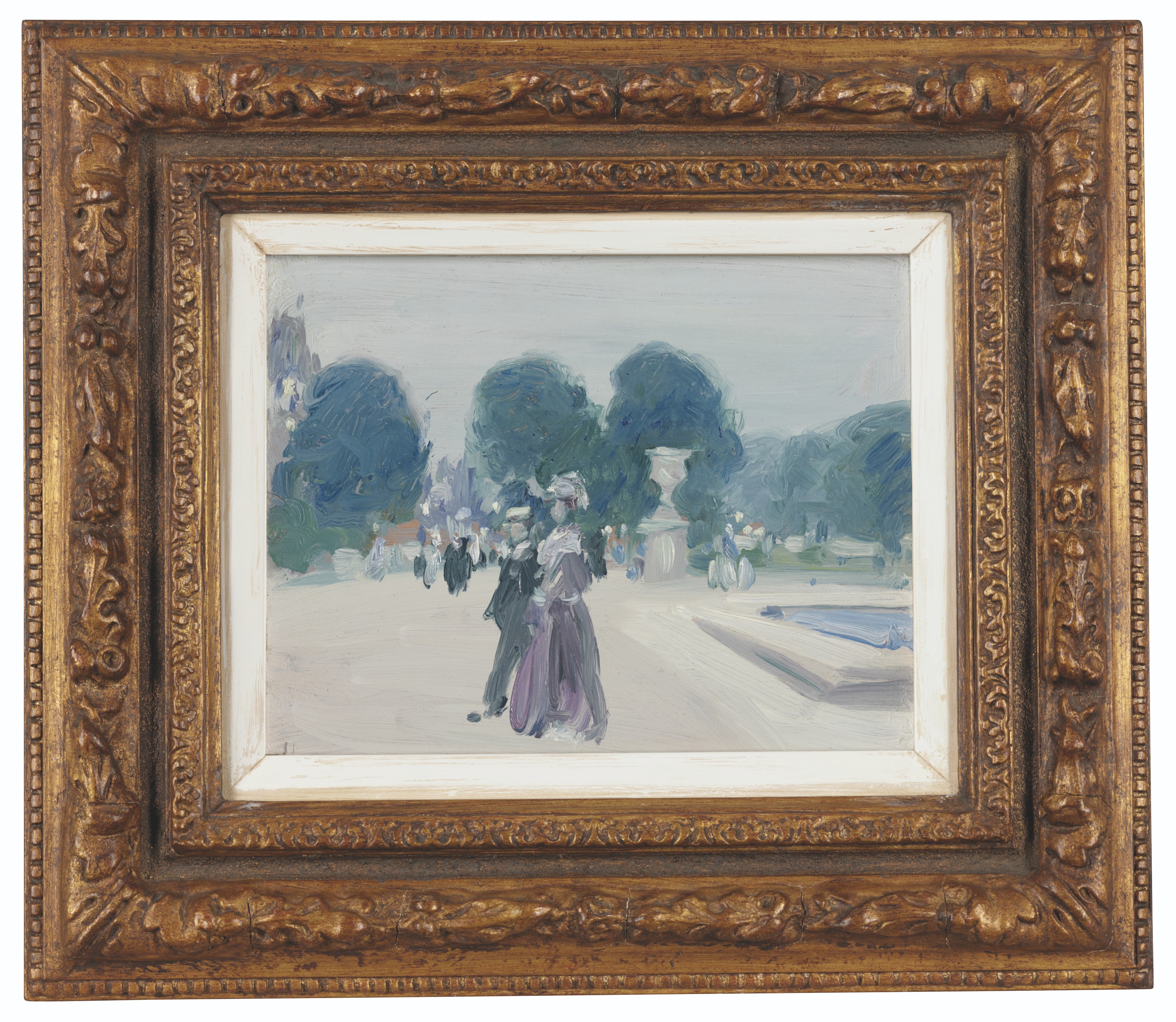 John Duncan Fergusson — Люксембургский сад, Вечер, изображение 2