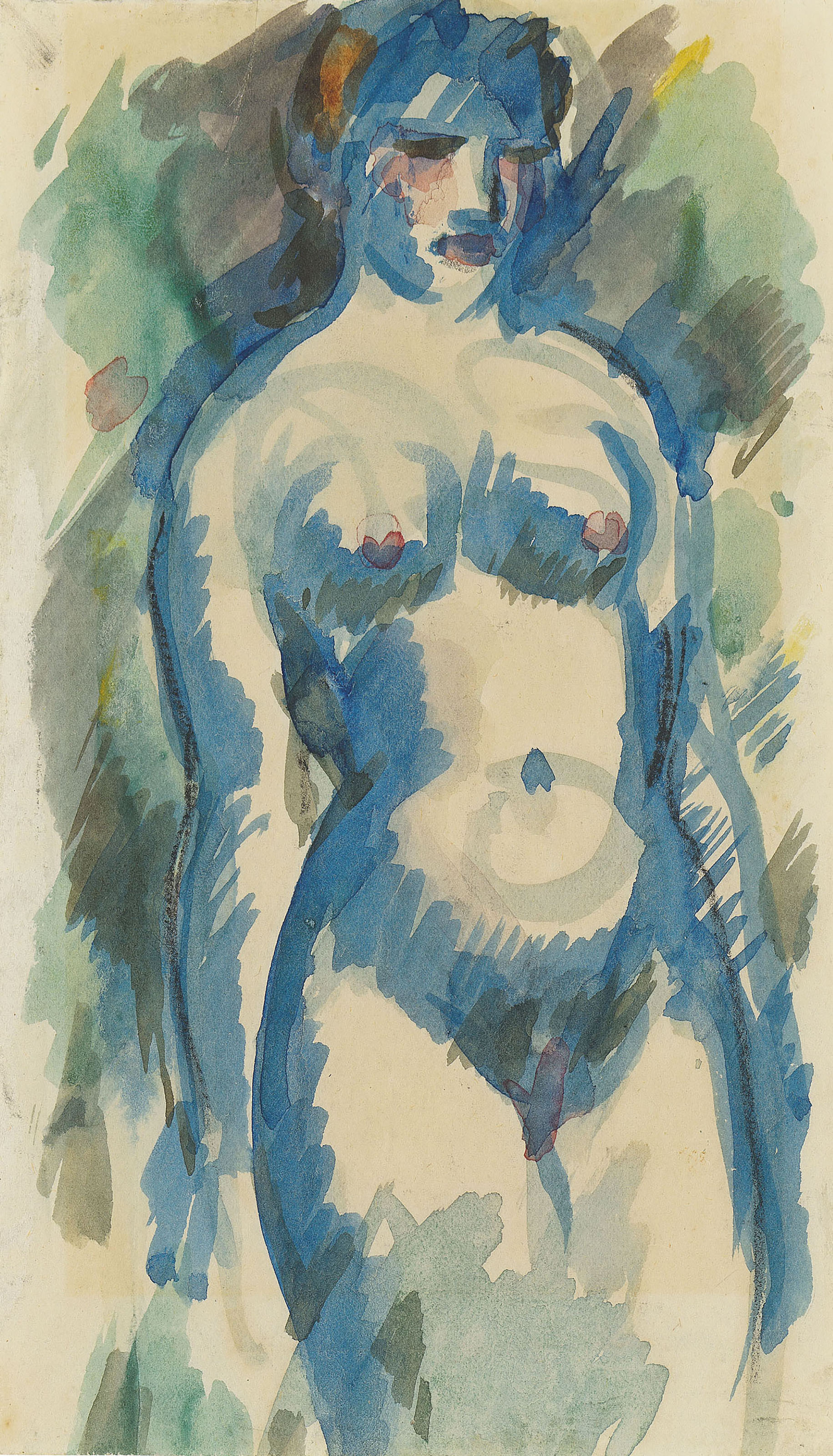 John Duncan Fergusson — Голубая Обнаженная натура